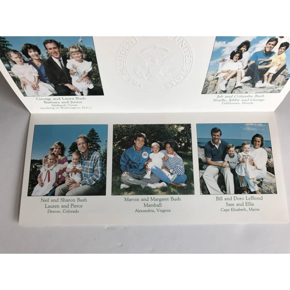 Authentic George H.W. Bush Signed Christmas Card with JSA COA - Presidential Autograph Collectible for Holidays, Gifts & Memorabilia Displays
