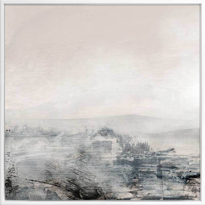 Stunning Distant Landscape Canvas Art Print - Handmade Wall Decor for Living Room, Bedroom & Office - Perfect for Home & Office Decor