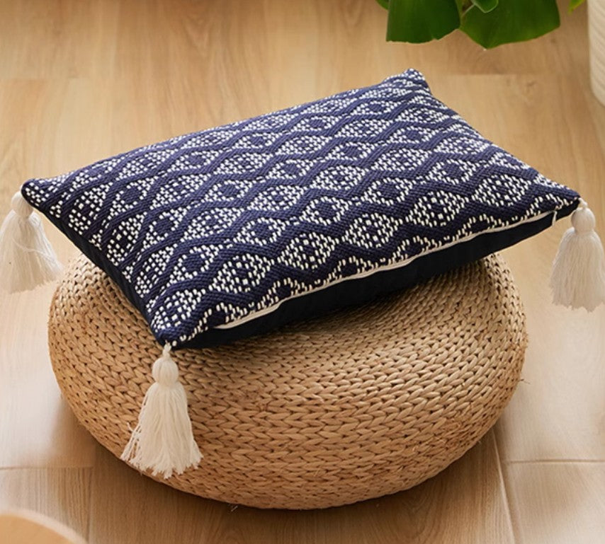 Abstract Decorative Throw Pillows for Living Room & Couch - Modern Sofa Pillow Covers - Soft Geometric Accent Pillows for Home Decor, Bedroom, Dorm - 18x18 Inch Set of 2