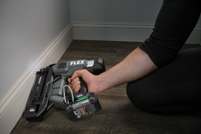 FLEX FX4321 1A 24V 16GA Straight Nailer with 2.5Ah Battery Kit - Professional Cordless Nail Gun for Woodworking, Framing, and DIY Home Projects