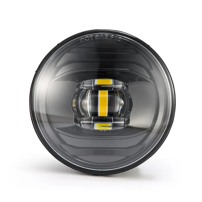07-13 Chevrolet Avalanche & 07-14 Suburban/Tahoe Round Fog Light Replacement - Dual Color LED Projector Fog Lights for Enhanced Visibility in Rain/Snow/Night Driving