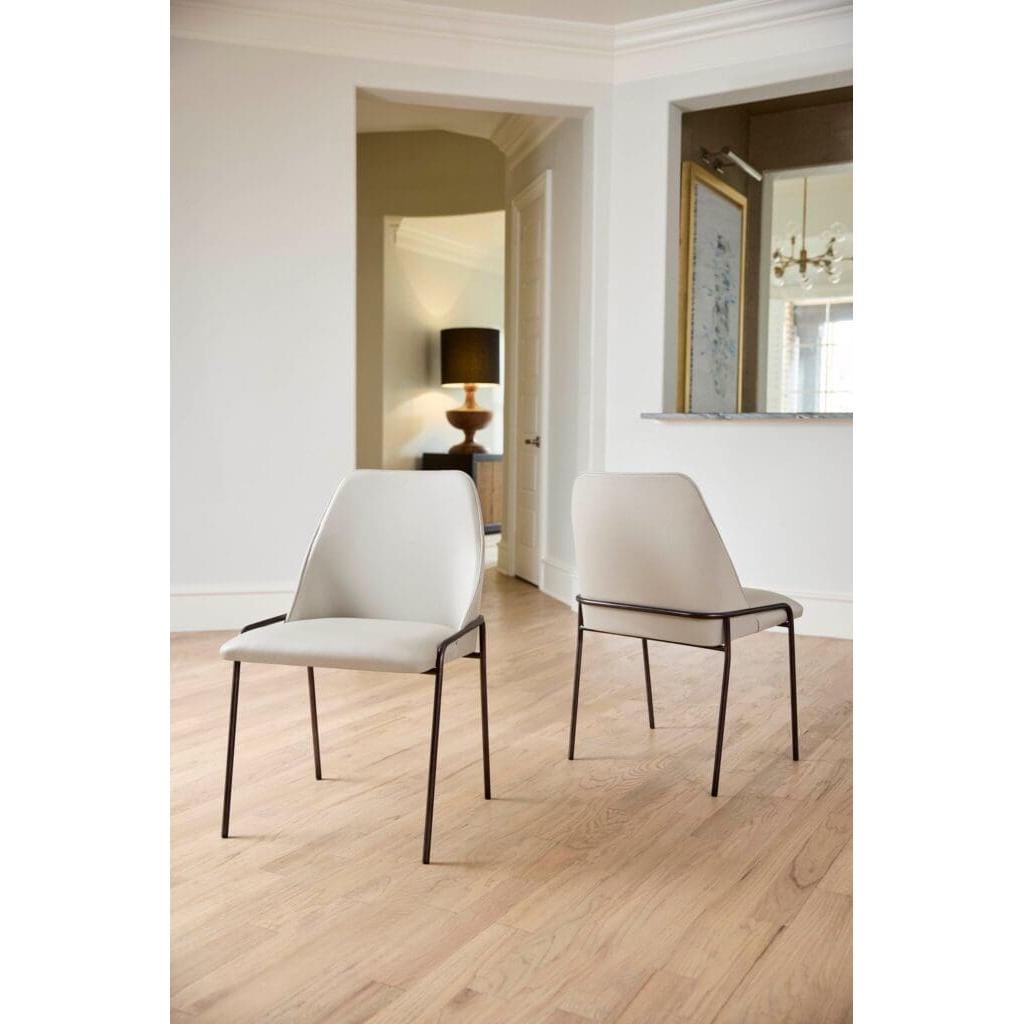 Cyan Design 11733 Suez Dining Chair - Onyx & Taupe Upholstered Side Chair for Modern Dining Room, Kitchen, or Office
