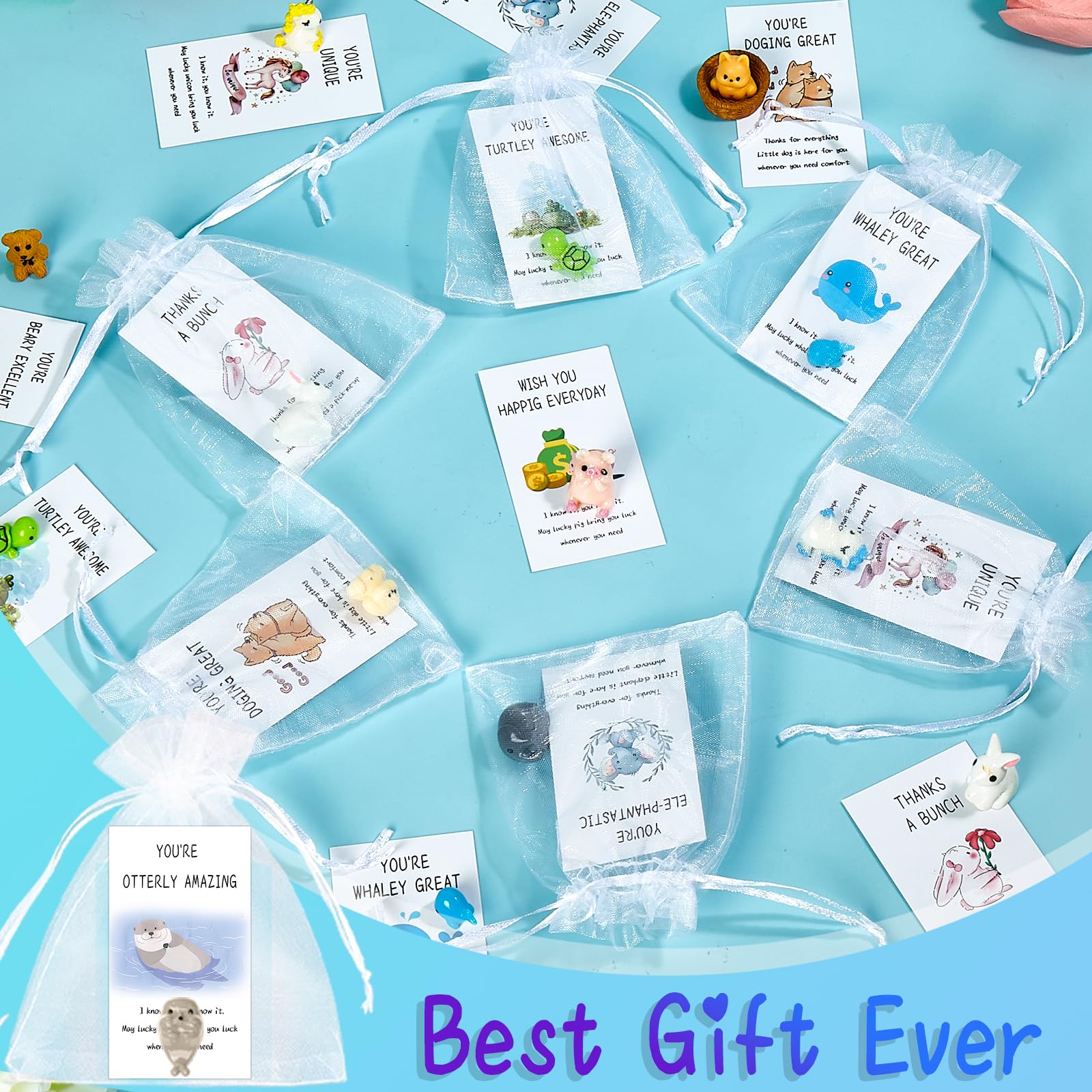 100-Piece Bulk Employee Appreciation Gift Set - Inspirational Coworker, Staff, Volunteer & Teacher Thank You Gifts - Small Motivational Tokens & Pocket Hugs - Perfect for Workplace Recognition, Team Building & Volunteer Appreciation Events