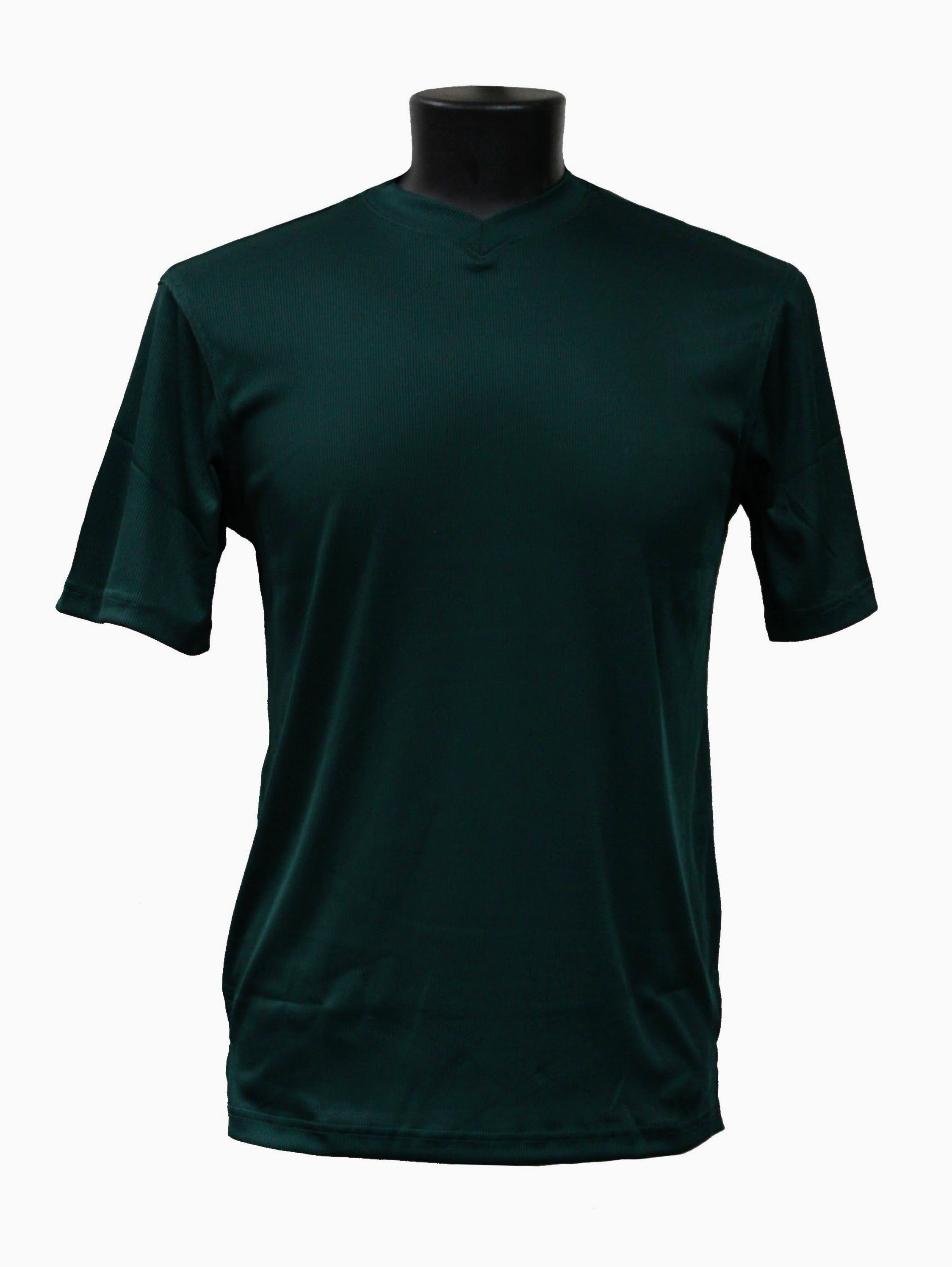 Bassiri Short Sleeve V-Neck T-Shirt for Women - Emerald Green Cotton Tee - Casual Summer Top for Outfits, Work, and Travel