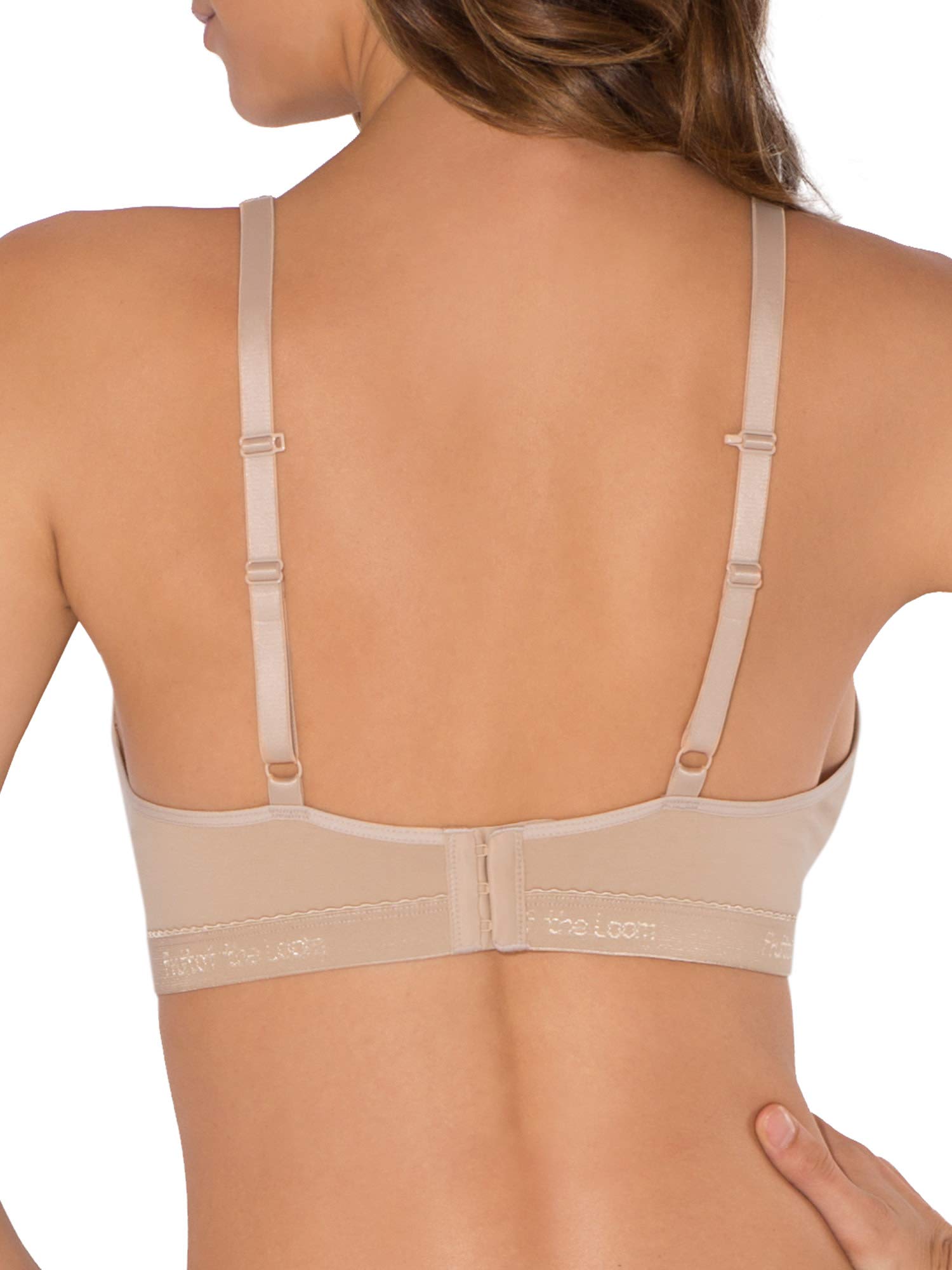 Fruit of the Loom Women's Wirefree Cotton Bralette - Comfortable Wireless Bra in Multi-Pack Sizes (2-Pack, 3-Pack) for Everyday Wear, Yoga & Lounge