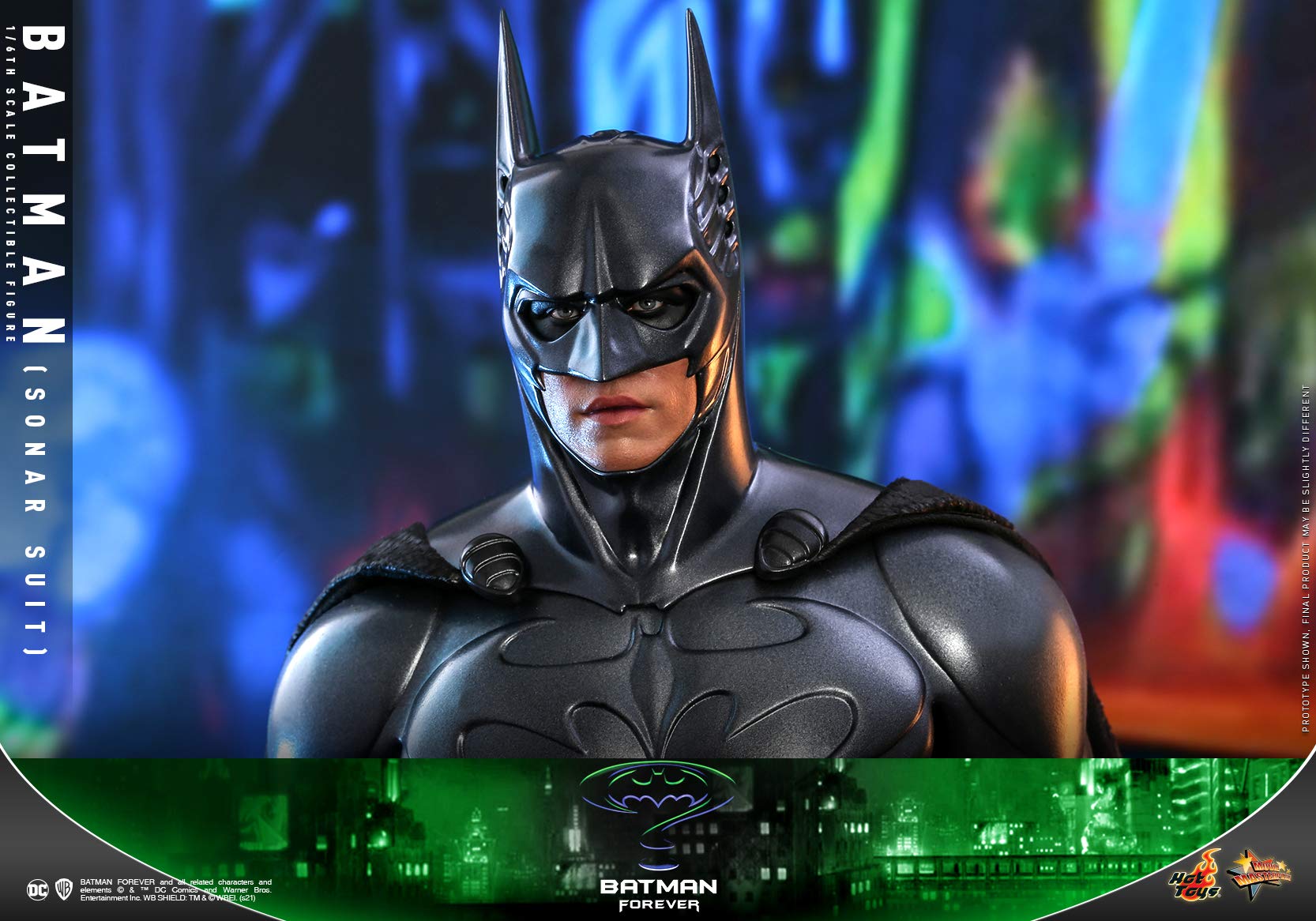 Hot Toys 1:6 Scale Batman Sonar Suit Action Figure - Batman Forever Movie Collectible, Multicolor - Perfect for Display, Gifts & DC Comics Fans
