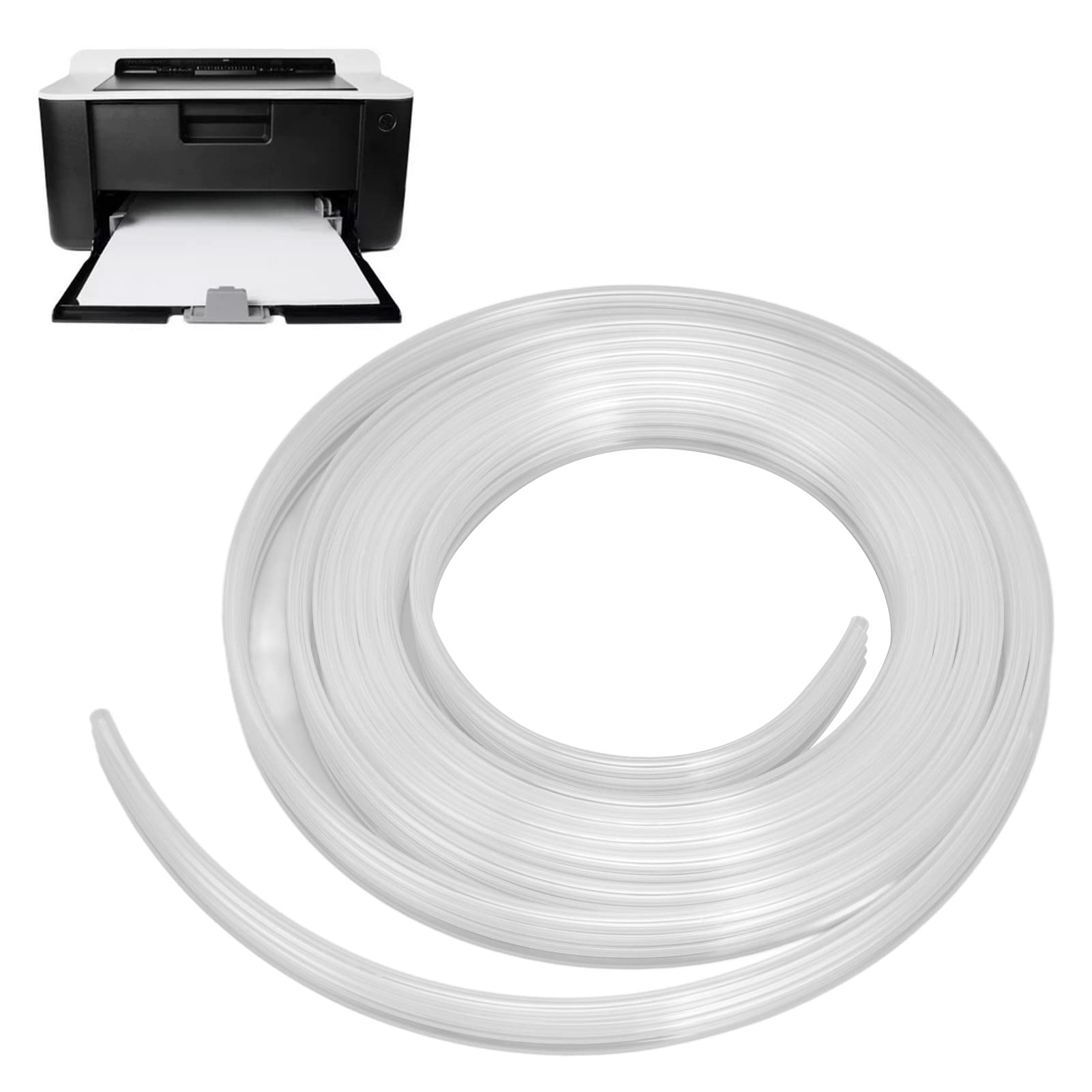 Premium Flexible Ink Tubing Replacement for Photo Printers - 5m (4 Rows) - Durable Ink Tube & Printer Ink Line - Ideal for Home, Office & Professional Printing