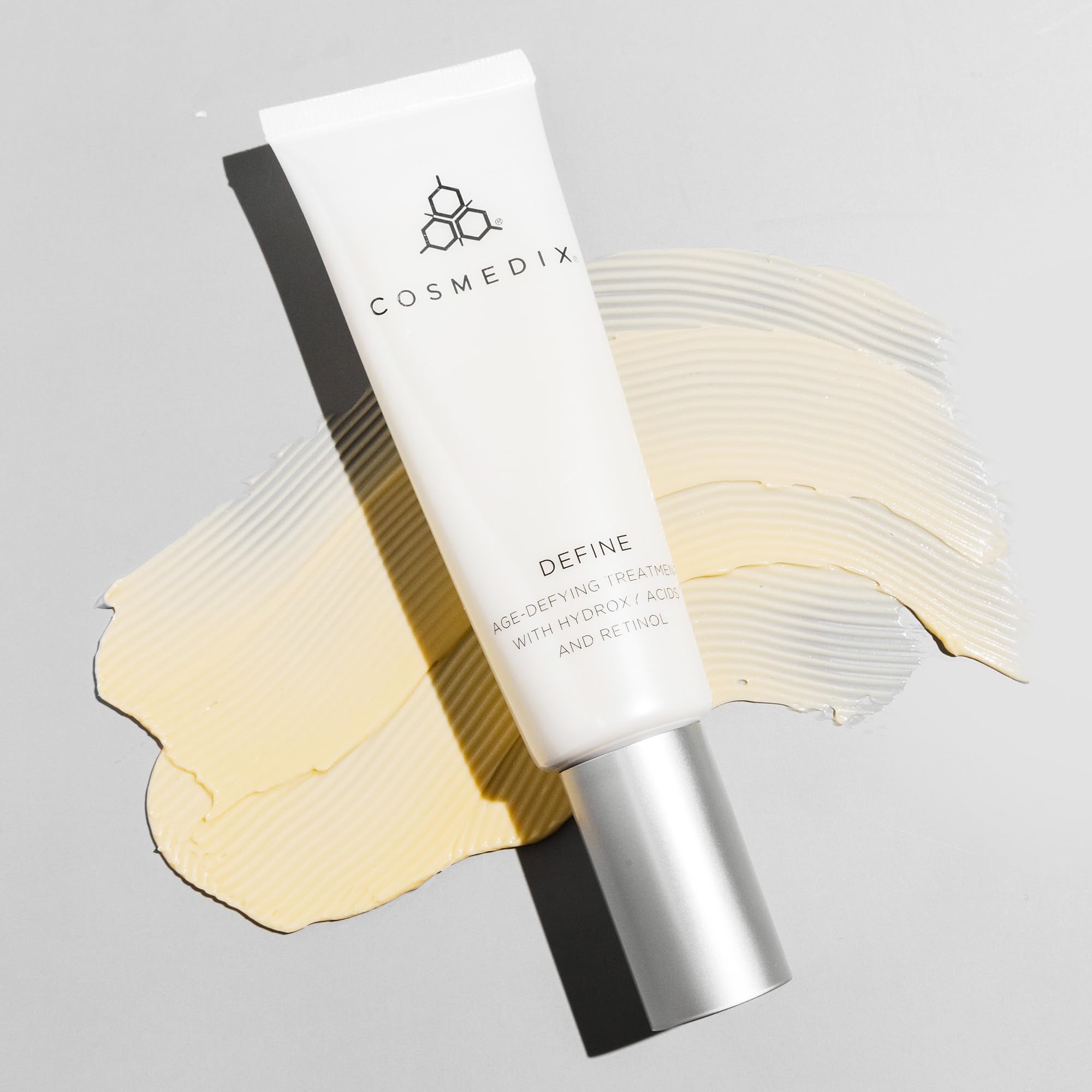 Cosmedix Define Anti-Aging Treatment with Hydroxy Acids & Retinol - 1.5 oz Facial Serum for Wrinkles & Fine Lines - Perfect for Nighttime Skincare Routine