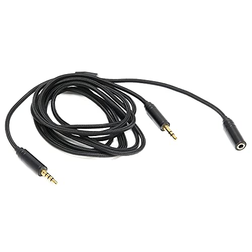 KIMISS Chat Link Cable - Elgato Game Capture Chat Cable for Xbox One, PS4, Nintendo Switch, HD60 S - Black - Perfect for Live Streaming, Party Chat Recording & Game Capture
