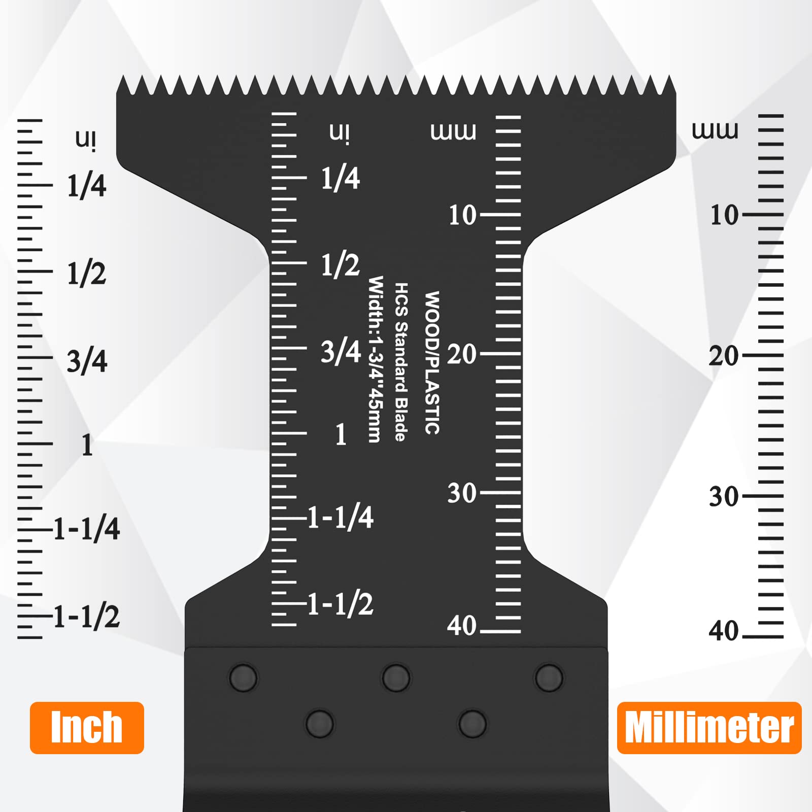 100Pcs Oscillating Saw Blades, 1-3/4