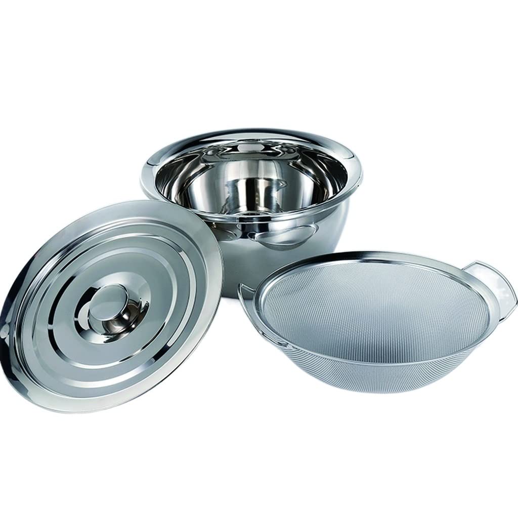 Stainless Steel Vegetable Filter Basket - Kitchen Colander for Rice, Sesame, Soy Milk & Food Draining | Durable Household Cleaning Sieve for Vegetables & Kitchen Use | Perfect for Washing, Straining & Draining Fruits, Pasta & Greens