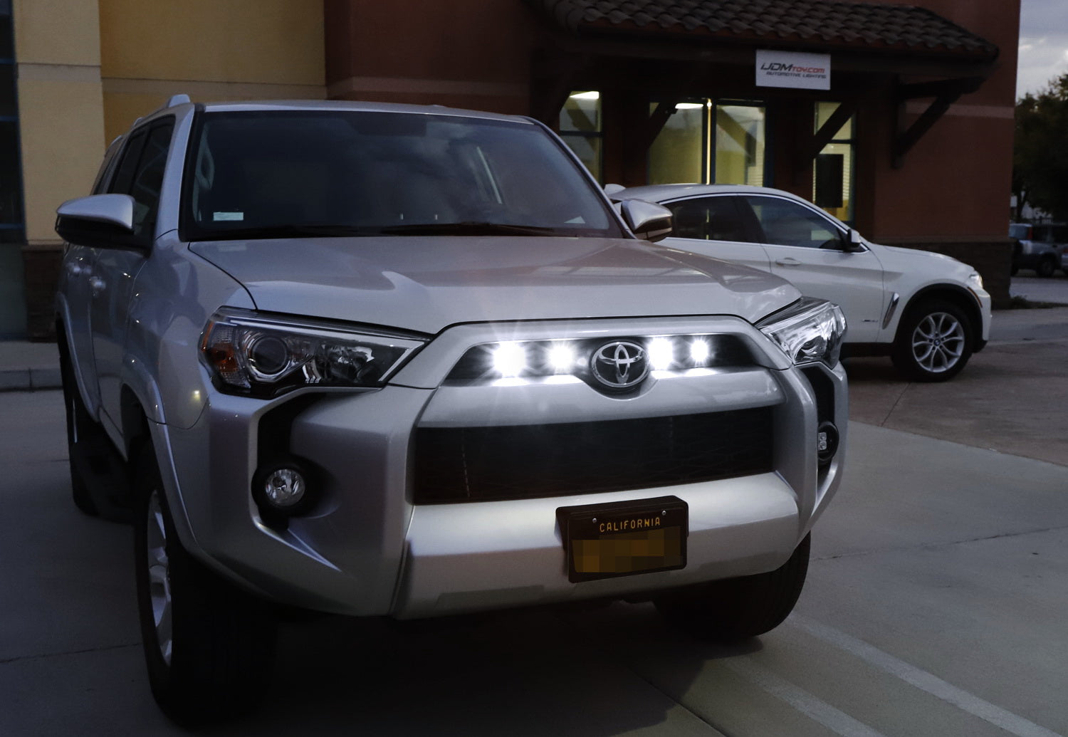 4-Piece Raptor Style 3W White LED Grille Lights for Toyota FJ Cruiser, 4Runner, Tacoma - Off-Road Lighting Upgrade for Night Driving & Truck Customization
