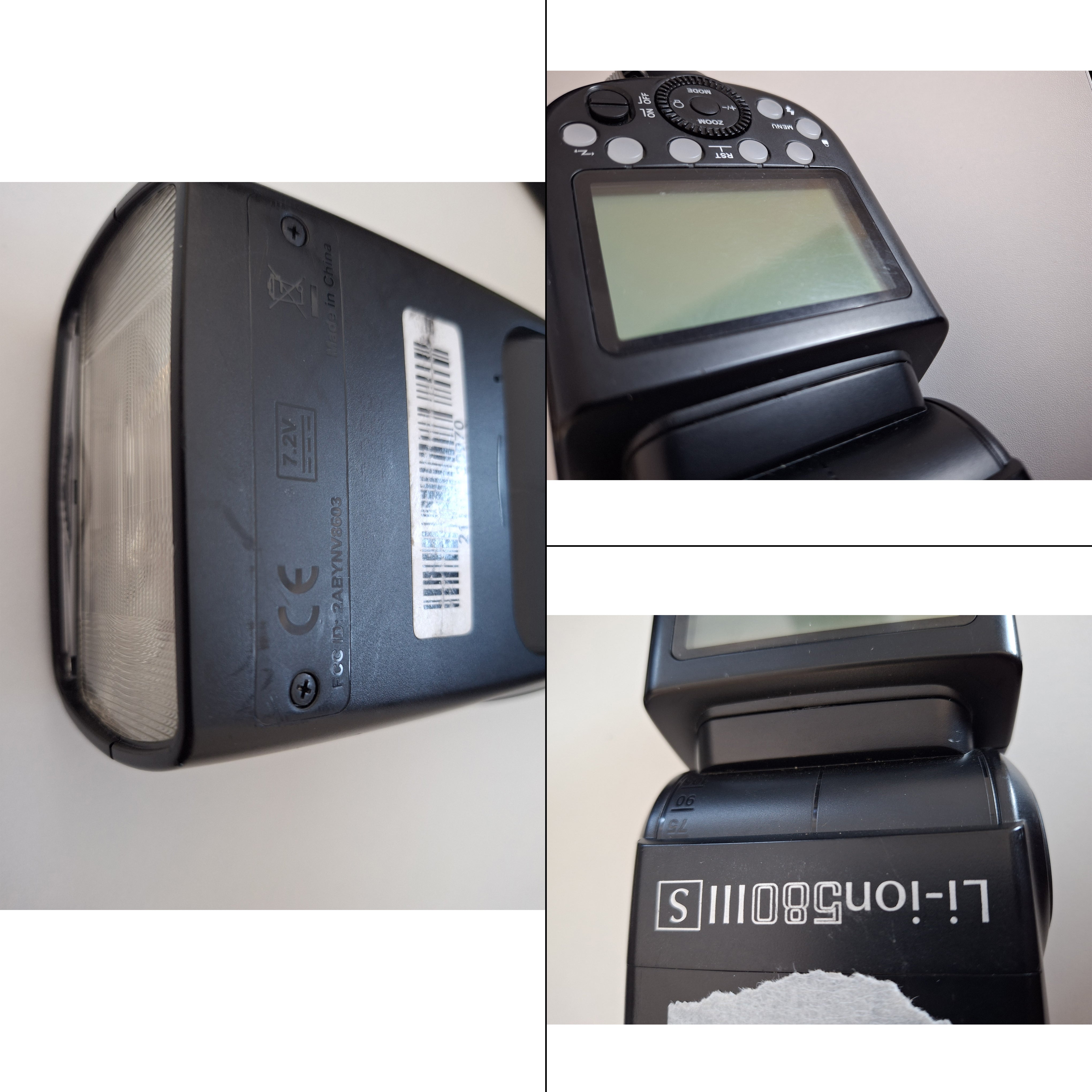 Li ION580III (V860III) TTL Speedlite Flash for Sony Cameras – Perfect for Wedding, Portrait & Event Photography