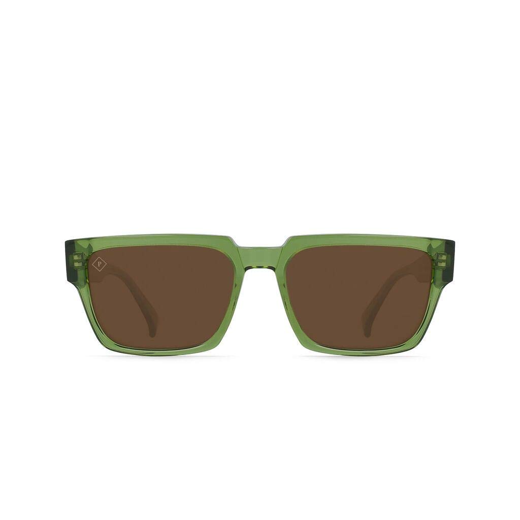RAEN Rhames Unisex Polarized Sunglasses - Chartreuse/Vibrant Brown Lens - 56mm UV Protection - Perfect for Driving, Beach & Outdoor Activities