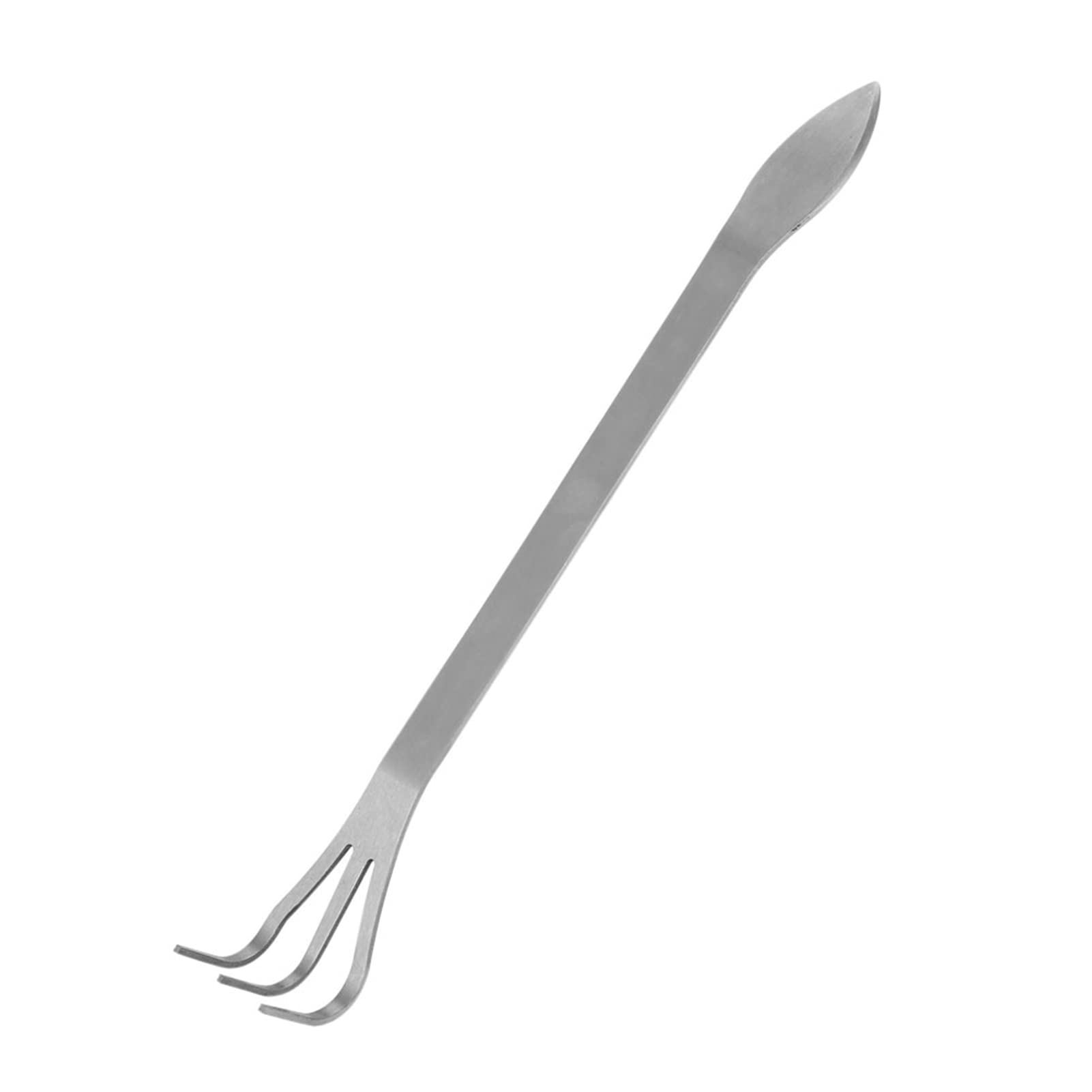 Stainless Steel Root Rake - 3 Prong Garden Tool for Bonsai & Plants - Perfect for Soil Loosening & Gardening