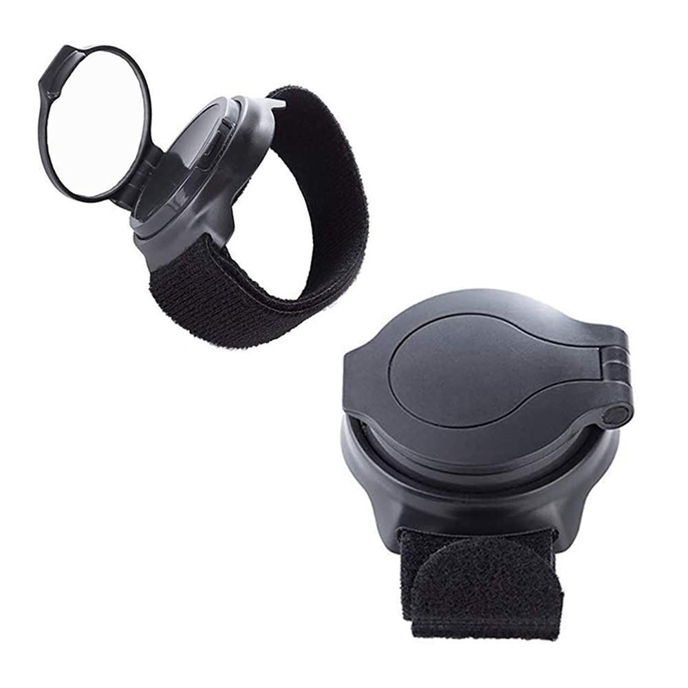 Zueyen Bike Mirror - 360° Adjustable Cycling Armband Mirror for Safe Riding, Wide Angle Rearview for Road & Mountain Bikes - Perfect for Commuting, Touring & Outdoor Adventures