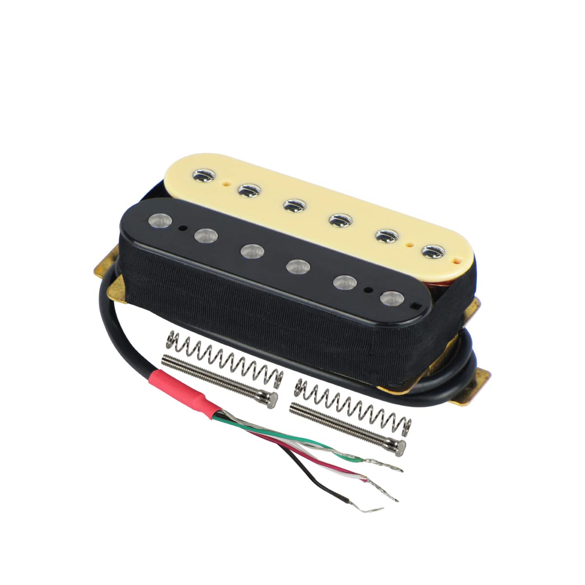 FLEOR Zebra Electric Guitar Humbucker Pickup - High Output Neck Pickup for Rock, Blues & Metal - Perfect for Les Paul, SG & Custom Guitars
