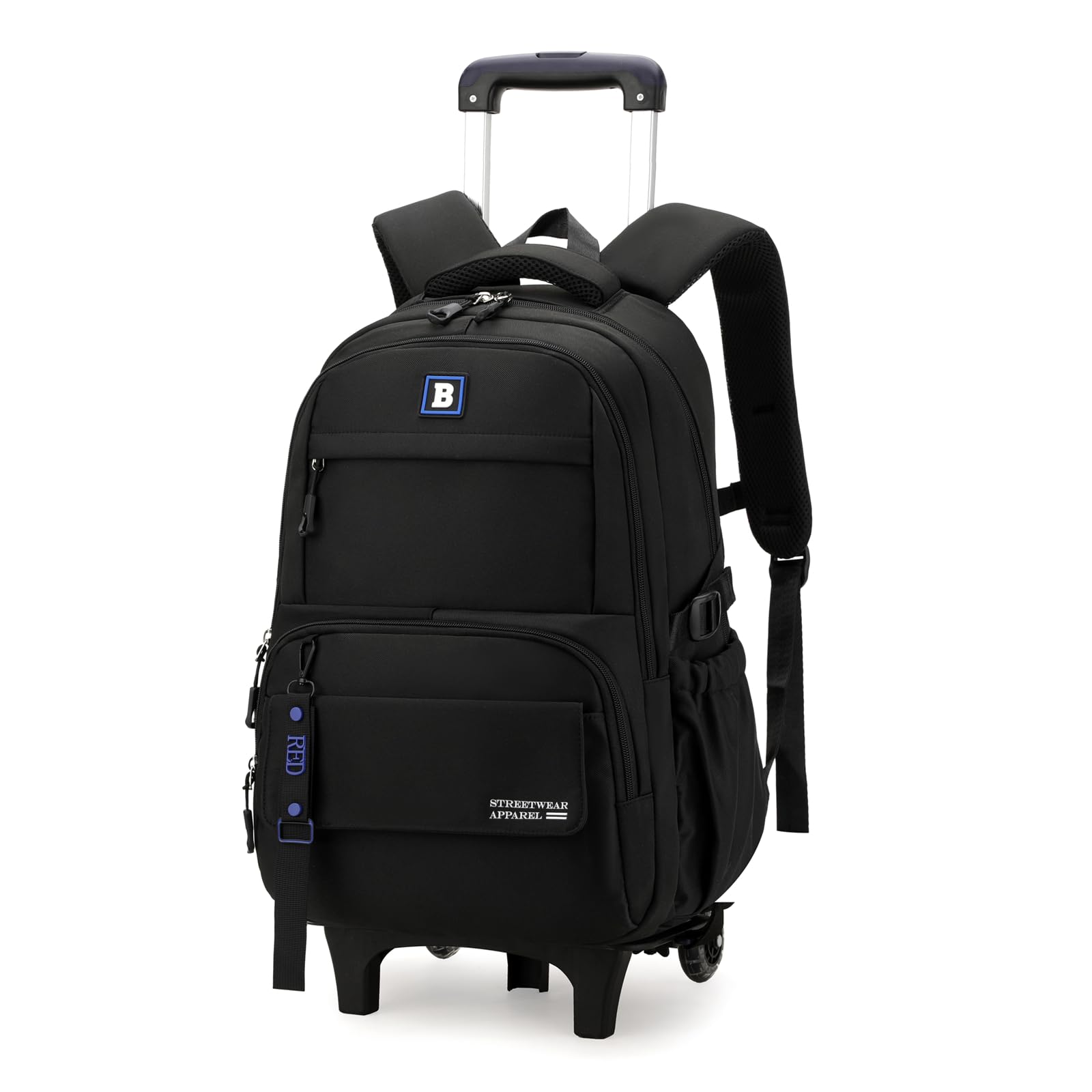 Rolling Backpack for Boys & Kids - Wheeled School Backpack with Trolley Handle for Teens & Elementary Students - Perfect for Travel, School & Daily Use