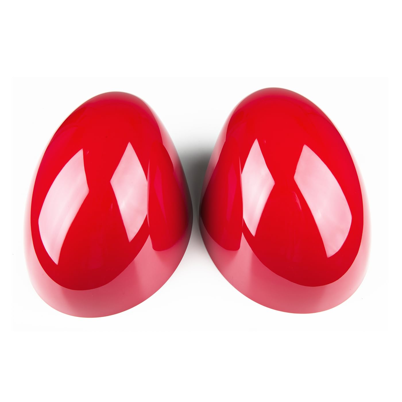 Red Rearview Mirror Cover & Side Wing Mirror Cap for Mini DC01 R Series (R50 R53 R52) - Left Hand Drive Exterior Mirror Shell Replacement | Perfect for Car Customization & Protection