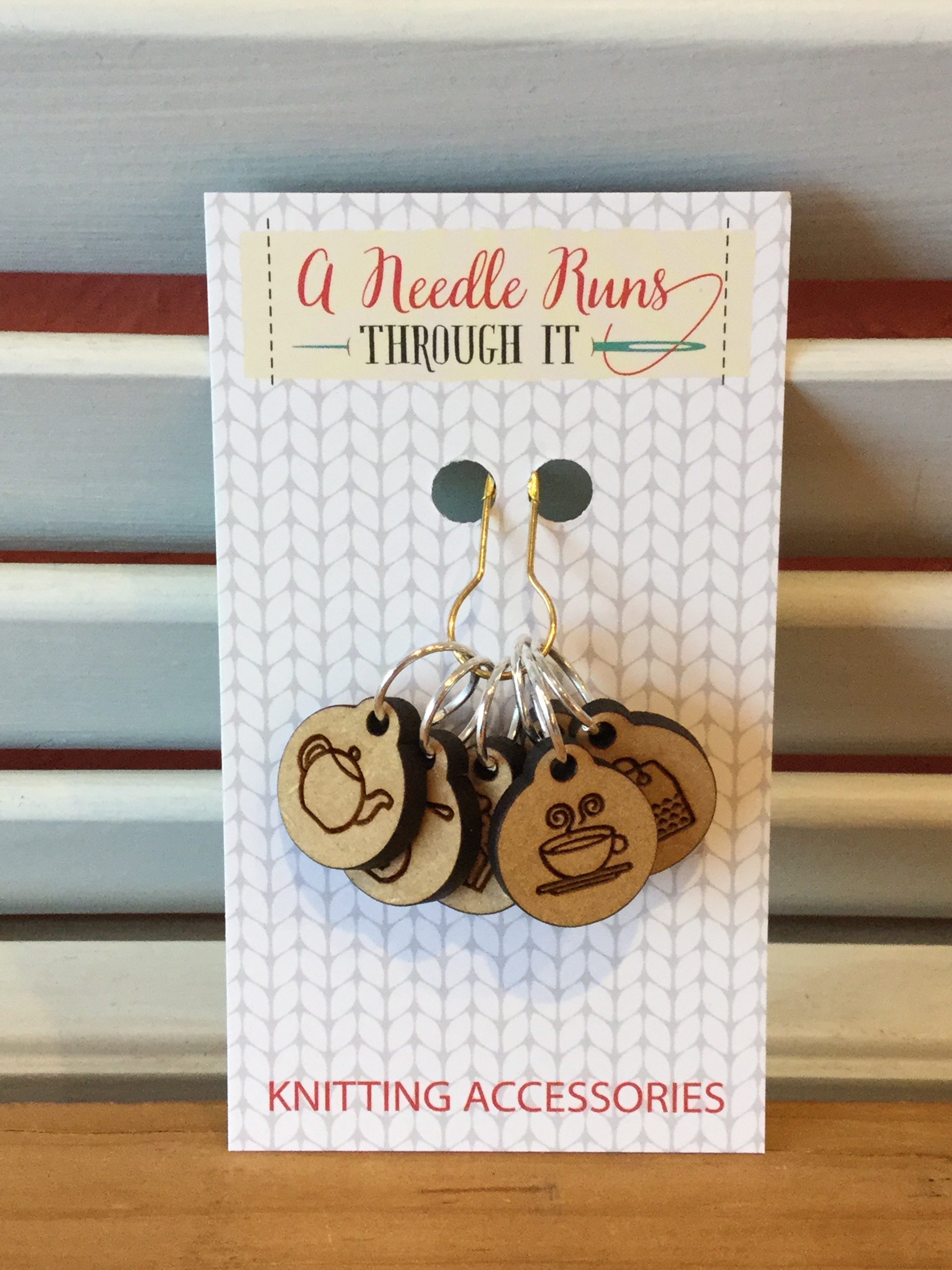 High-Quality Stitch Markers for Knitting & Crocheting - Perfect for Counting Rows & Stitches - A Needle Runs Through It