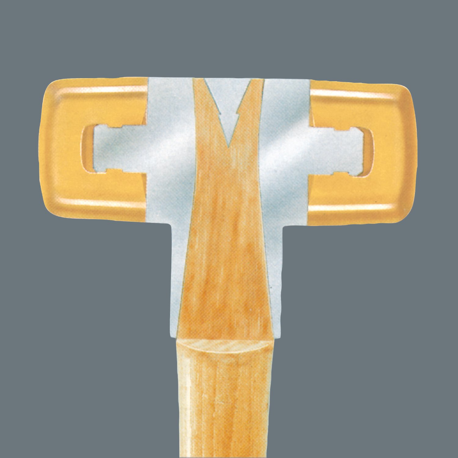 Wera 100 L GR. 1/22 Replacement Hammer Face - Durable Spare Part for Professional Tools | Perfect for Construction, Carpentry & DIY Projects