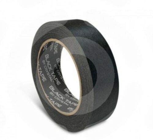 BLACK RAT Premium Black Paper Tape 50 Meters - Strong Adhesive for Packaging, Shipping, and DIY Crafts