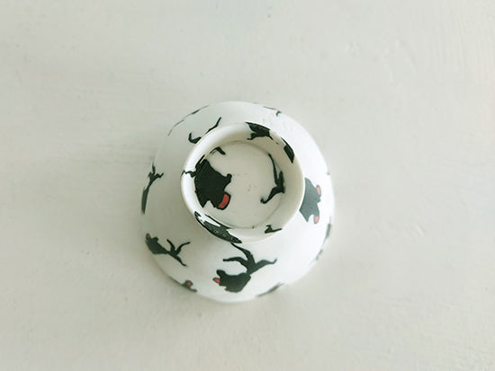 Handmade Neriage Small Guinomi Sake Cup - Traditional Japanese Ceramic Drinking Cup for Sake, Tea or Whiskey - Perfect for Home Dining, Gift Giving & Japanese Cultural Experience