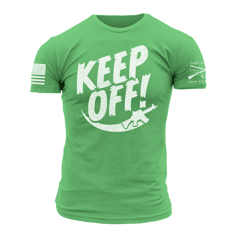 Keep Off Graphic T-Shirt - Kelly Green - Stylish Casual Wear for Everyday Outfits & Street Fashion