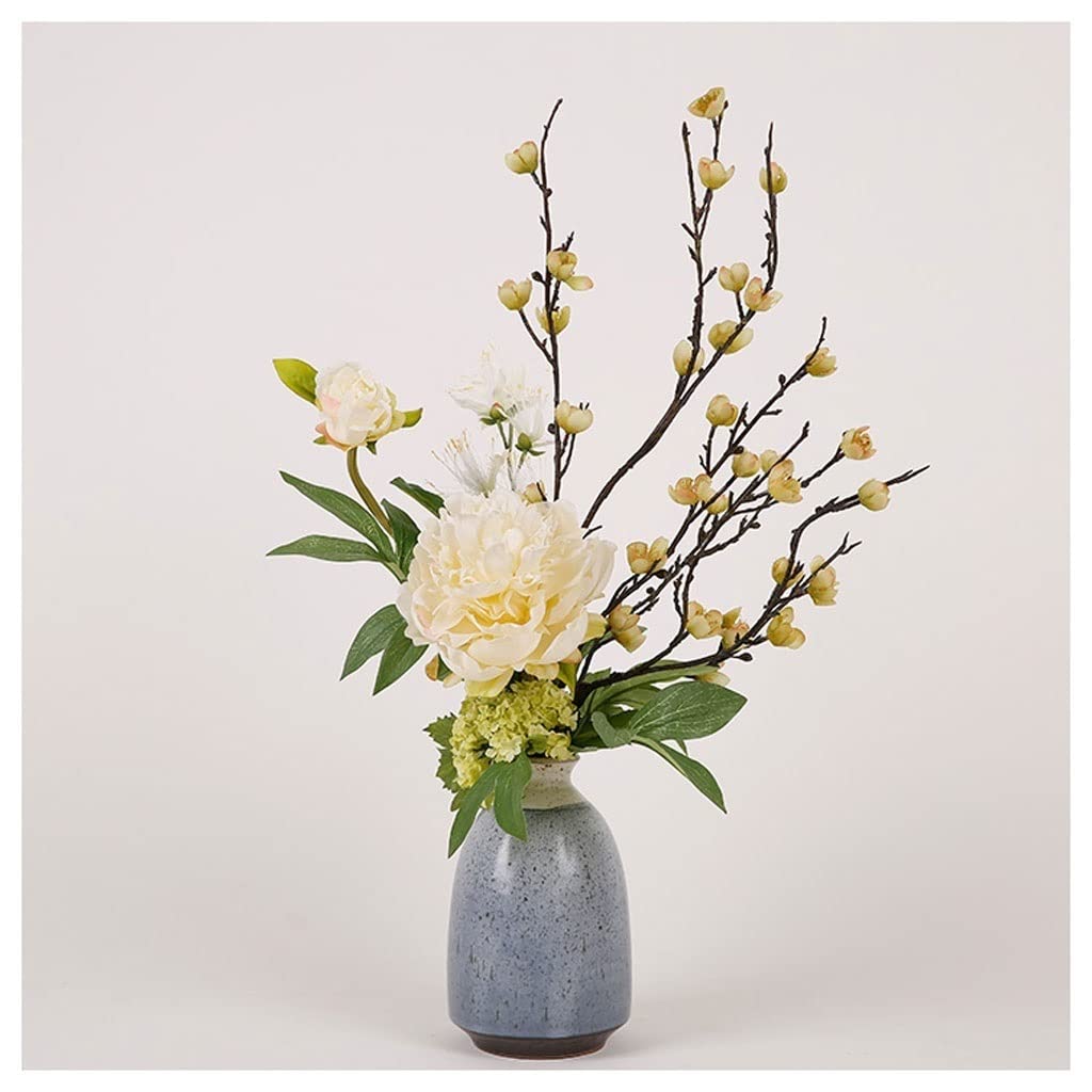 Artificial Flowers Fake Plants - Realistic Simulation Floral Arrangement for Dining Table, Hotel Decoration, Living Room & Coffee Table Decor (Color A) - Perfect for Home, Office, Wedding & Event Centerpieces