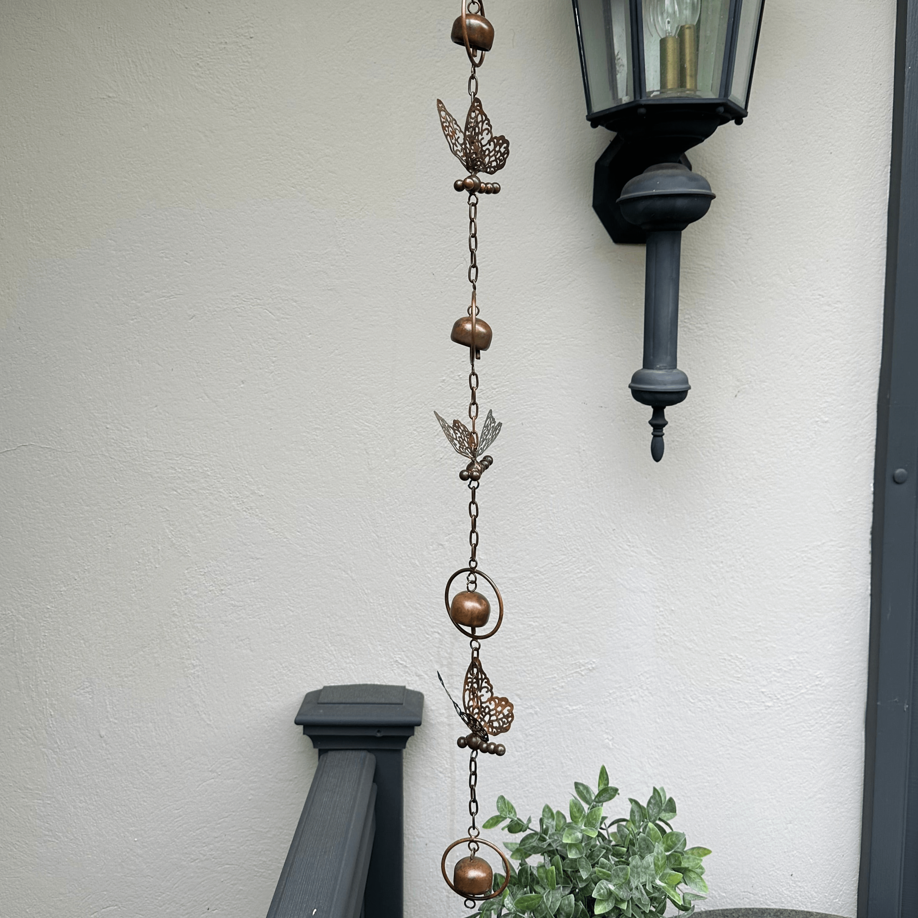 Butterfly Wind Chime with Bells - Handmade Hanging Ornament for Garden, Patio, and Home Decor | Outdoor & Indoor Decorative Accent