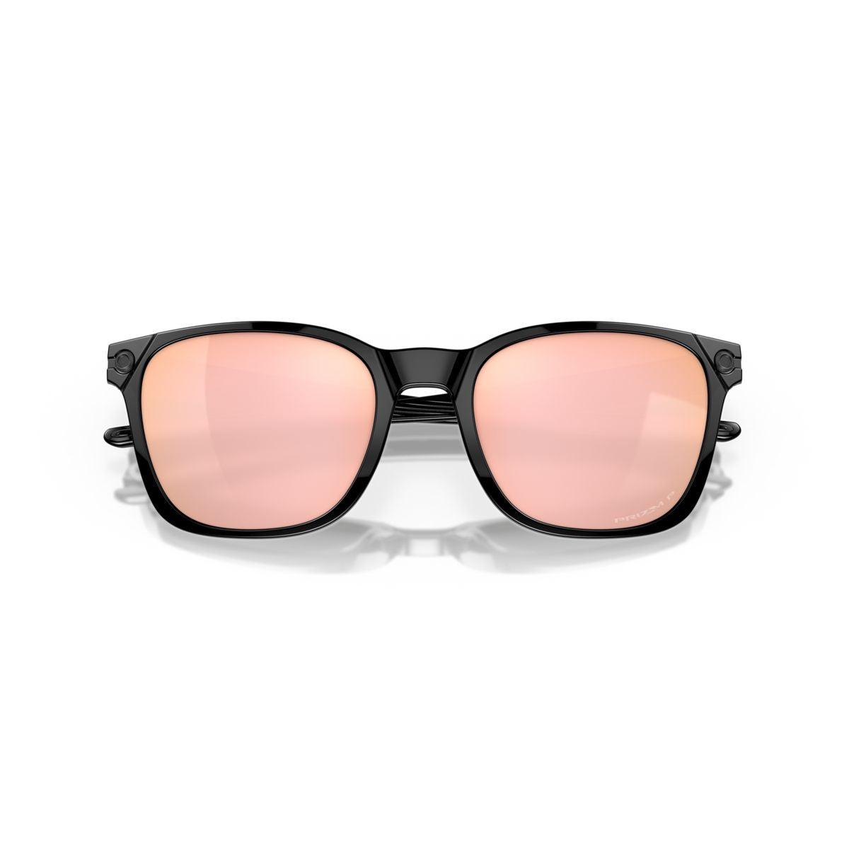 Oakley Ojector Sunglasses Polished Black Frame with Prizm Rose Gold Polarized Lenses - Model 0OO9018 901806 - Perfect for Running, Cycling & Outdoor Sports