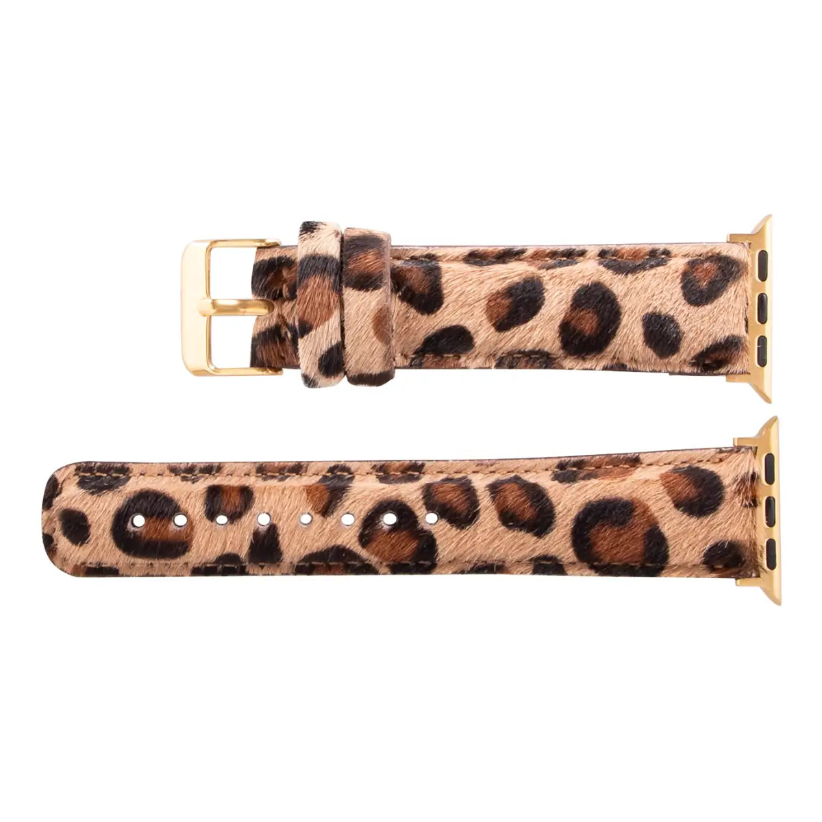 Stylish Faux Leopard Print Leather Apple Watch Band - Perfect for Fashion Accessories & Everyday Wear