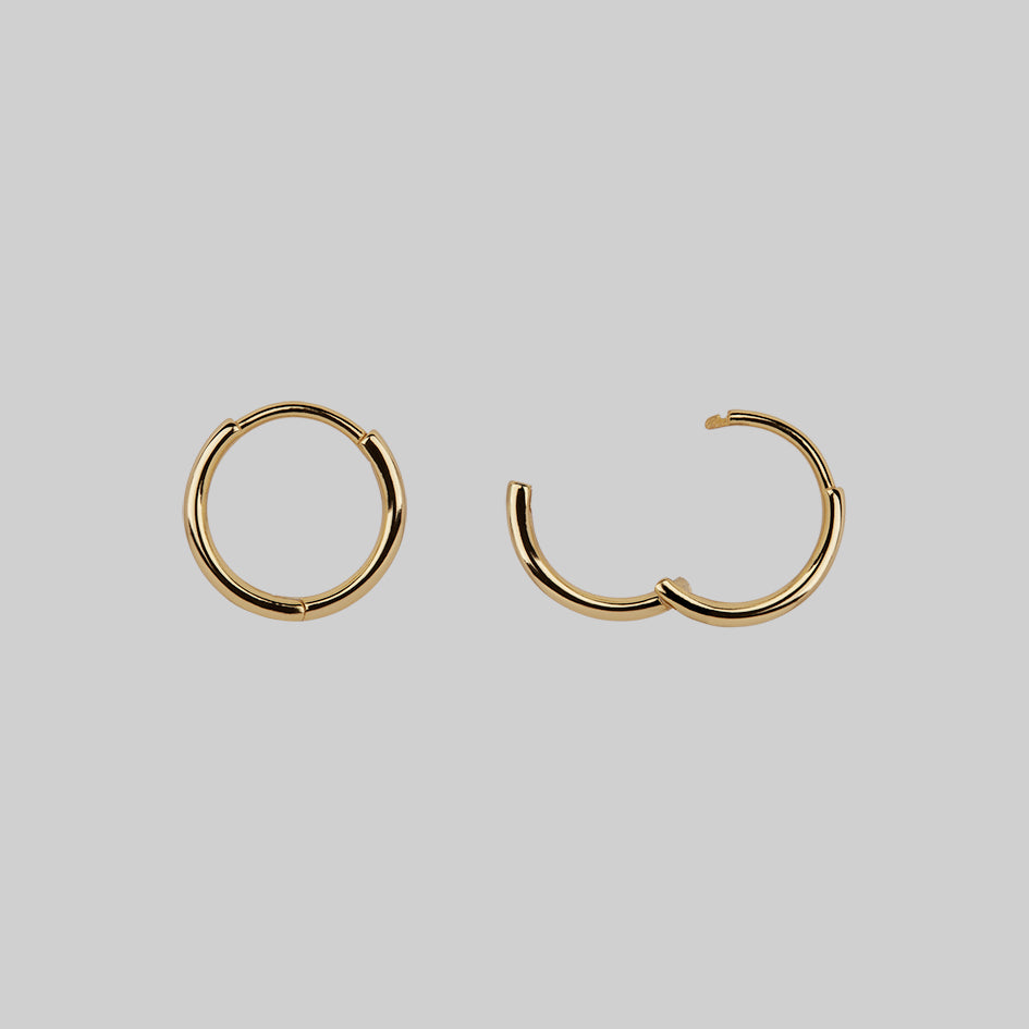 OPHELIA Medieval Cross Hoop Earrings in Gold - Vintage Gothic Jewelry for Women, Perfect for Renaissance Fairs, Weddings & Boho Fashion