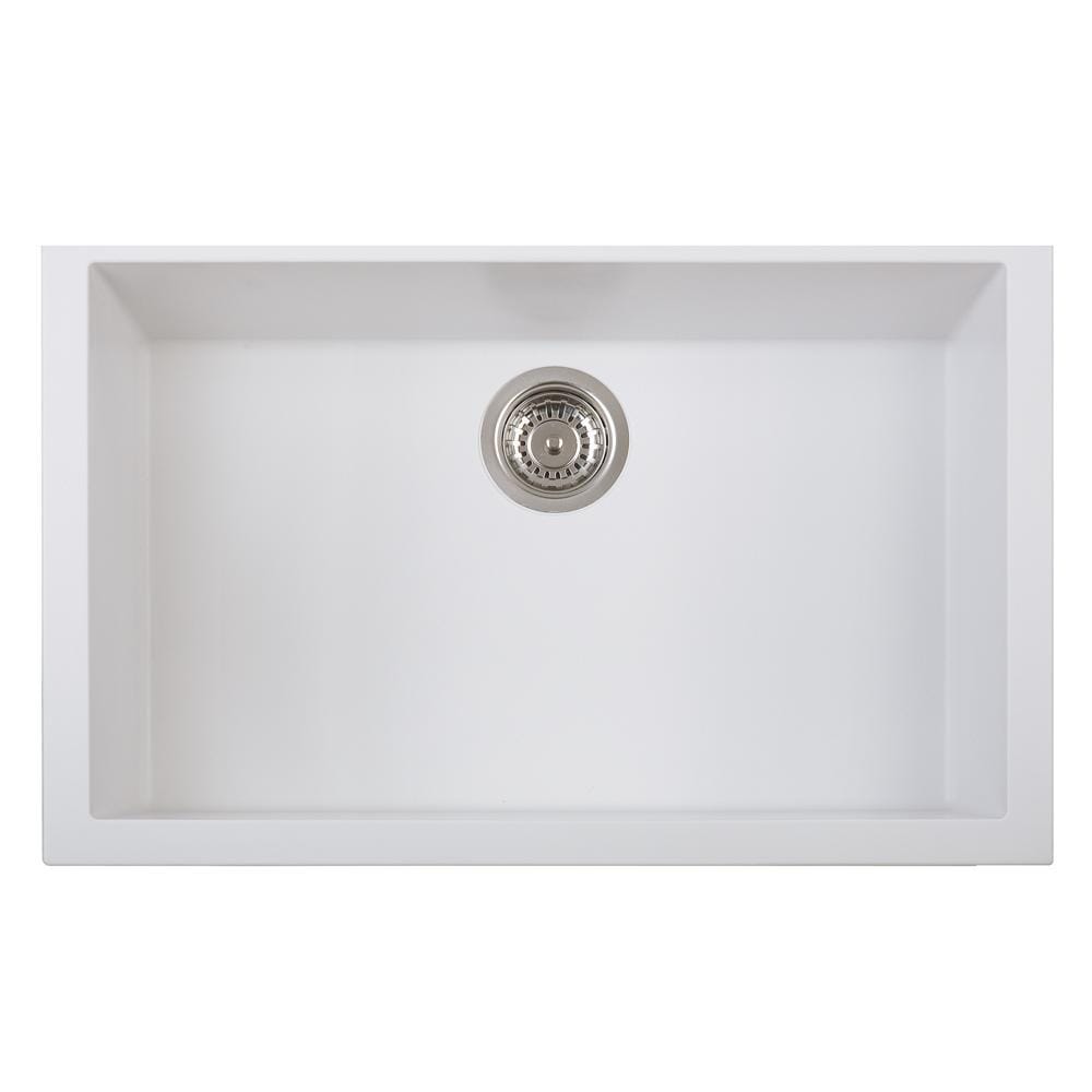 Latoscana Plados 30-Inch Single Bowl Undermount Kitchen Sink - Stainless Steel Farmhouse Sink for Modern & Rustic Kitchens, Perfect for Food Prep & Cleanup