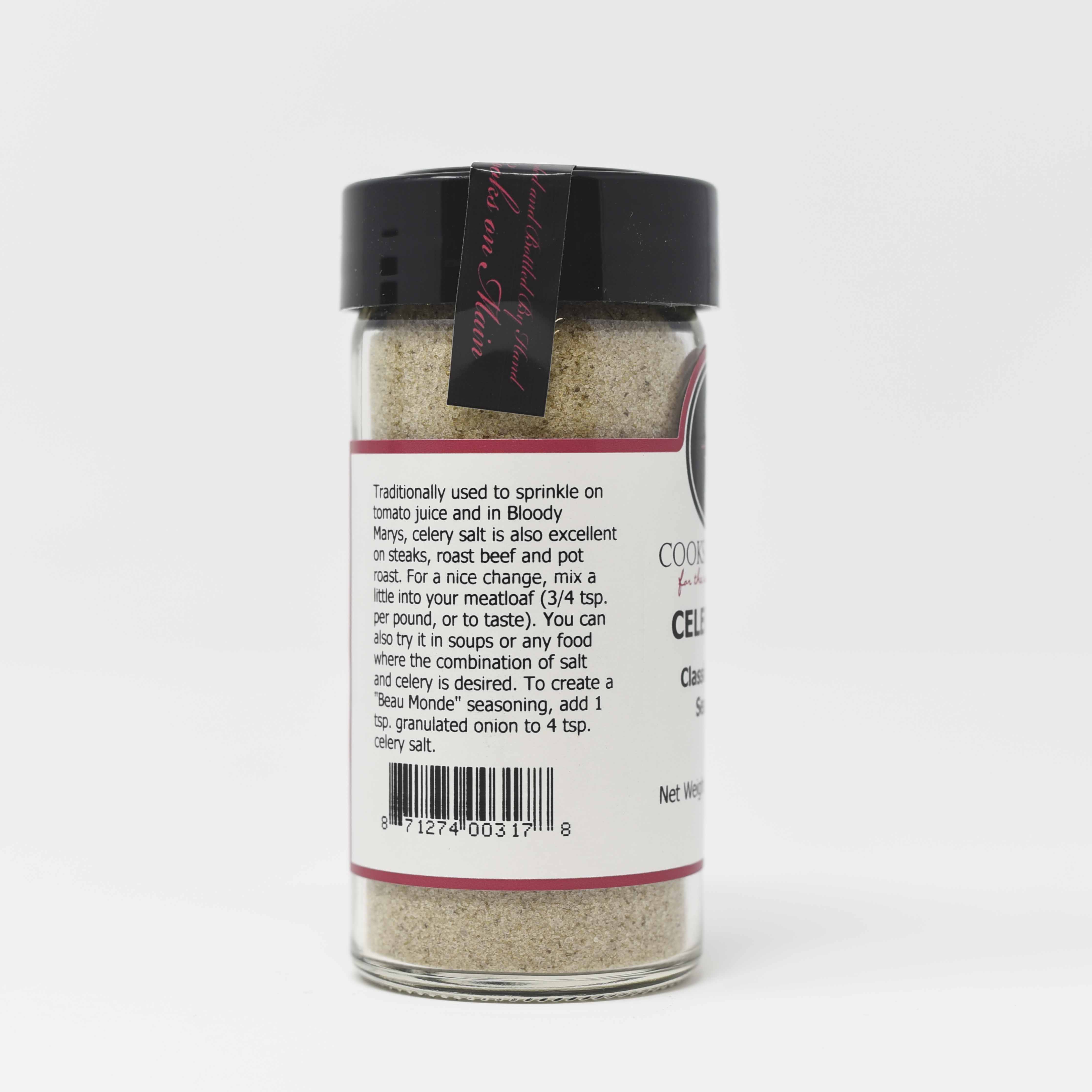 Premium Celery Salt Seasoning - All-Natural, Gluten-Free & Vegan for Soups, Salads, Cocktails & BBQ | Perfect for Bloody Marys, Pickling & Homemade Spice Blends