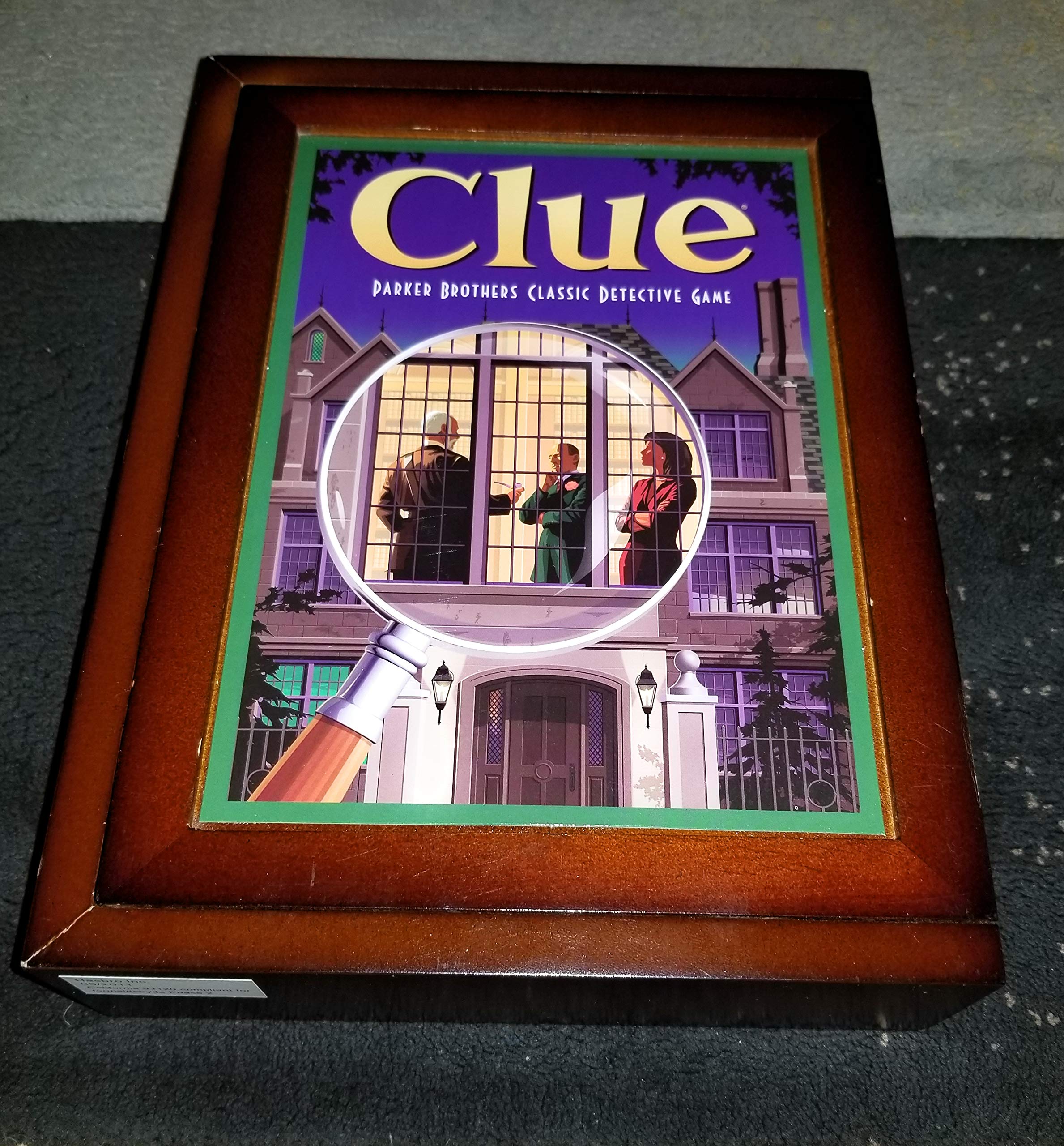 Parker Brothers Vintage Game Collection - Wooden Book Box Edition of Clue Board Game for Family Game Night & Collectors