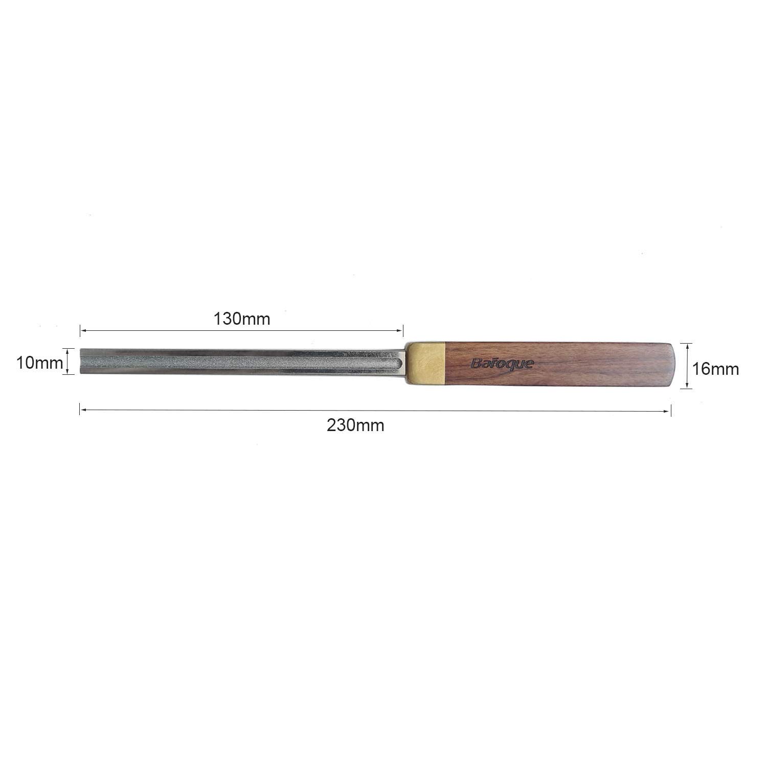 4th Generation Upgraded Baroque Guitar Fret Crowning File - 3 Crowning Grooves & Full Grit Side - Professional Luthier Leveling Tool for Electric, Acoustic Guitar, Ukulele, Bass, Banjo - Perfect for Fret Maintenance & Instrument Repair