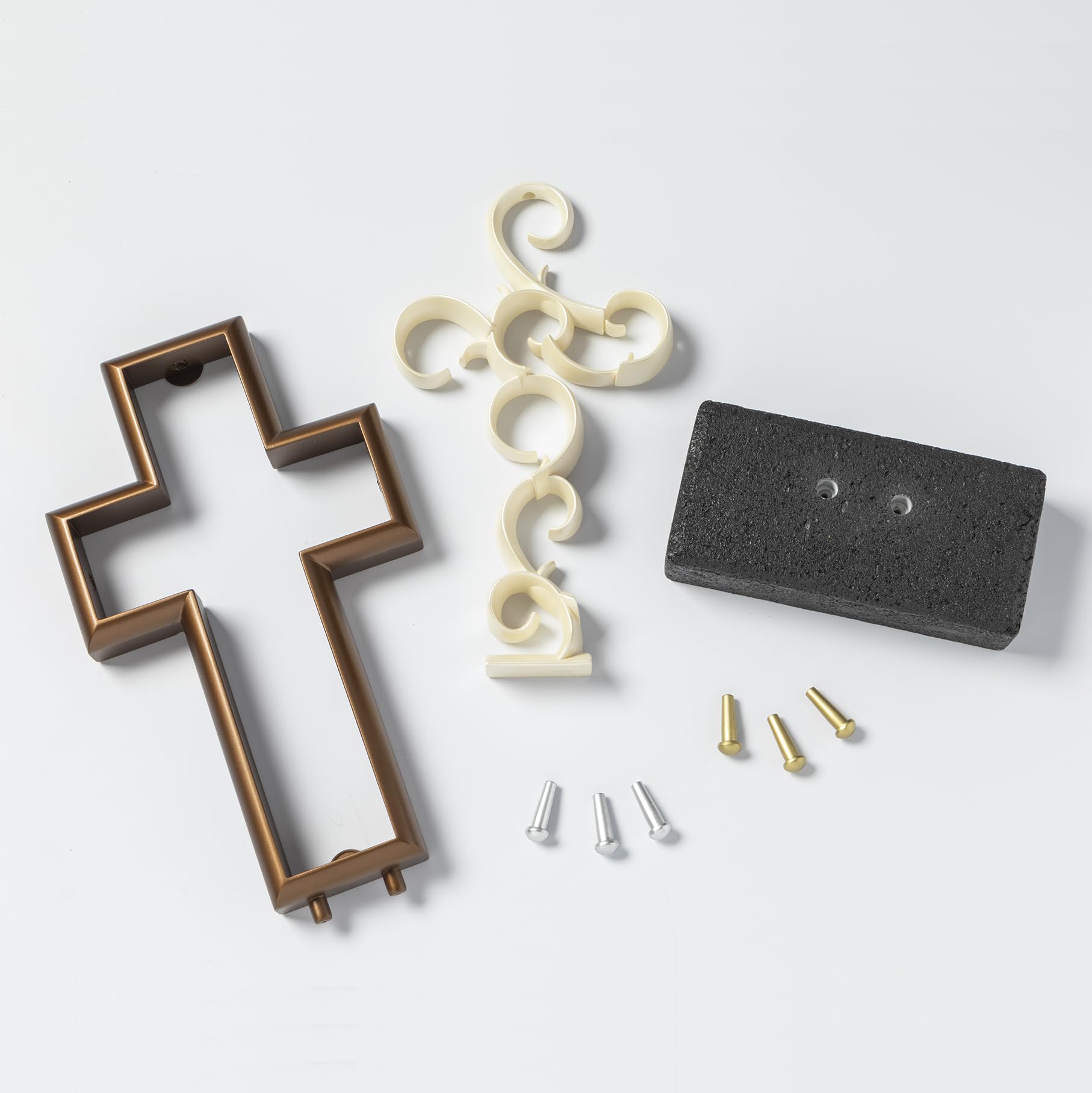 Unity Cross® Bronze & Ivory Wedding Unity Candle - Elegant Rustic Alternative to Unity Sand Ceremony - Perfect for Christian, Catholic & Non-Denominational Wedding Ceremonies