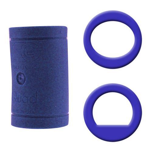Turbo Quad Classic Finger Grips - Blue Power Lift Oval Grip for Weightlifting, Powerlifting & CrossFit Training - Improve Grip Strength & Performance