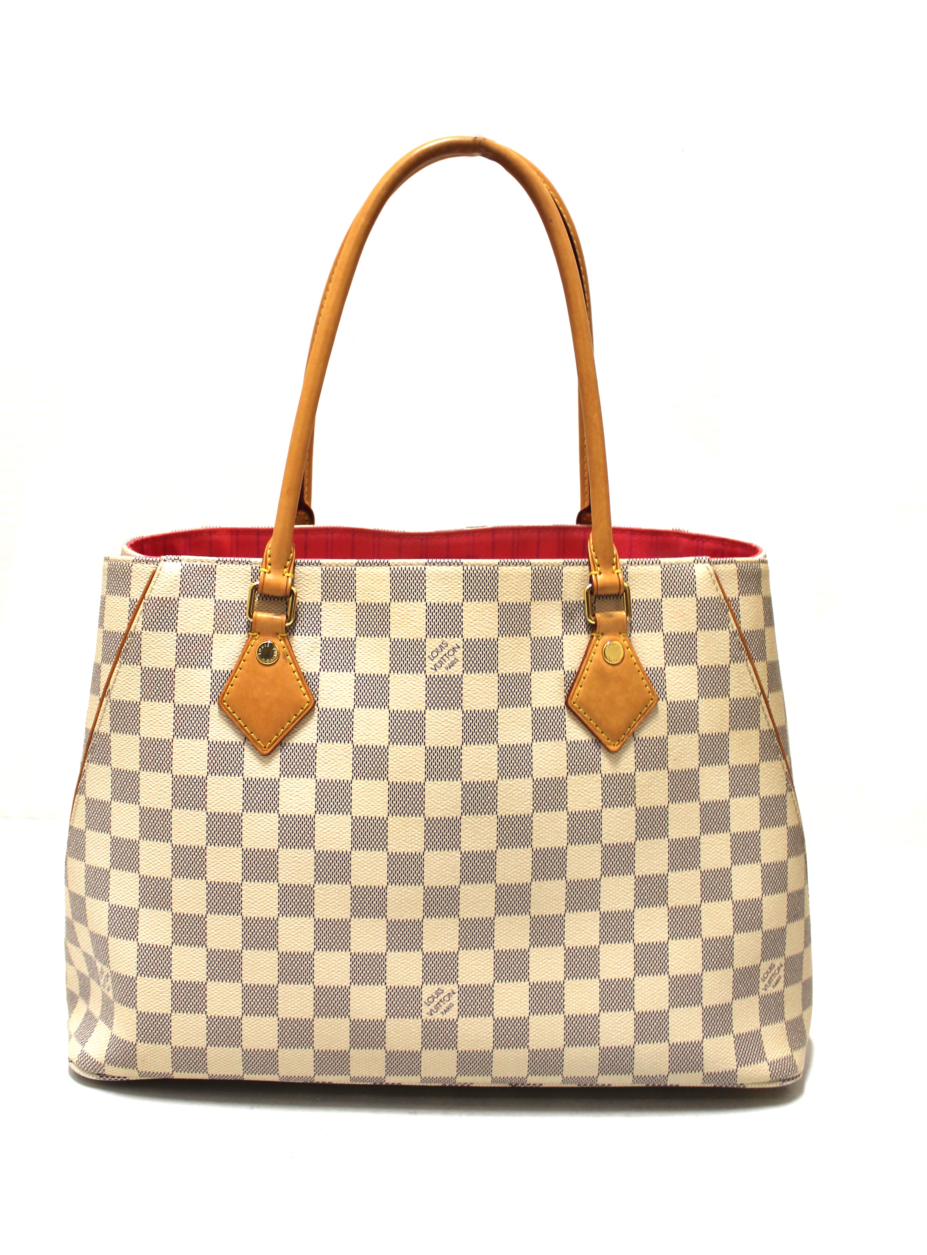 Authentic Louis Vuitton Damier Azur Calvi Shoulder Tote Bag for Women - Luxury Designer Handbag, Perfect for Work, Travel & Everyday Use