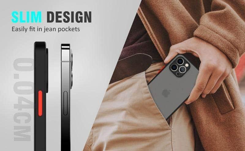 Shockproof Protective Case for iPhone 13 Pro - Durable Hard Shell Cover - Perfect for Outdoor Activities, Sports & Daily Use