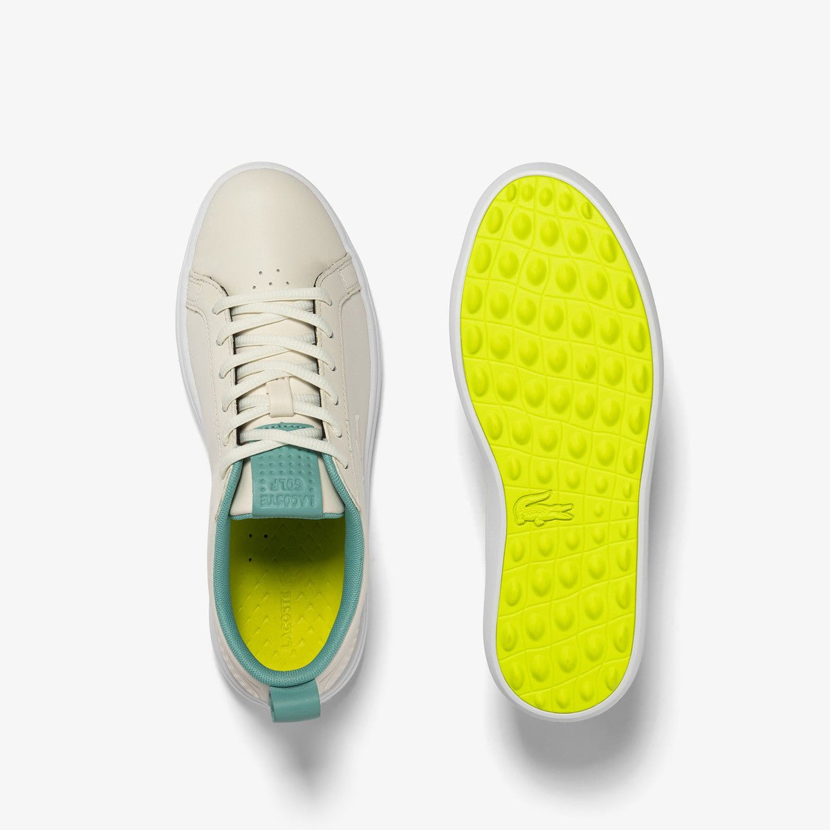 Lacoste G ELITE Women's Lightweight Synthetic Golf Shoes - Beige | Comfortable & Breathable for Walking & Golfing on the Course