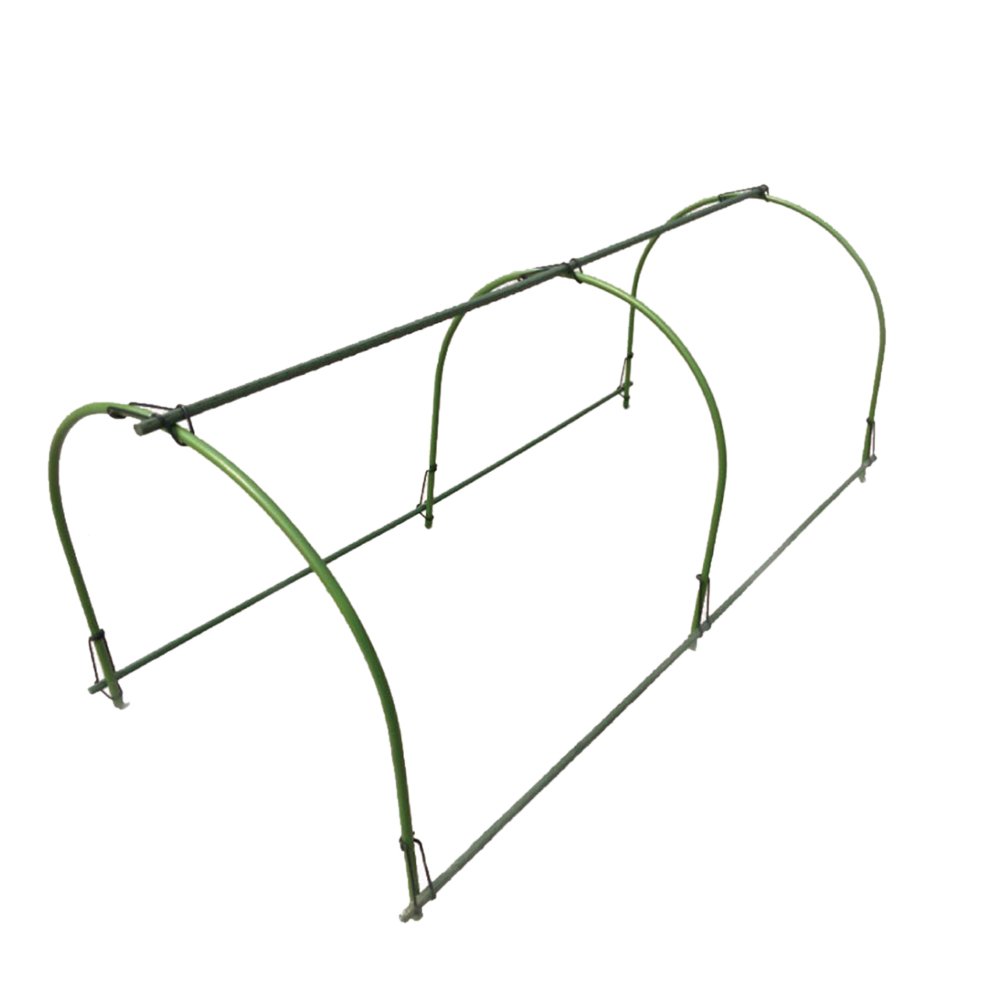 Firlar 6-Pack 4ft Greenhouse Hoops - Rust-Free Steel Grow Tunnel with Plastic Coated Plant Supports for Garden Fabric & Raised Beds | Perfect for Seedling Protection, Plant Support Stakes, and Extending Growing Season