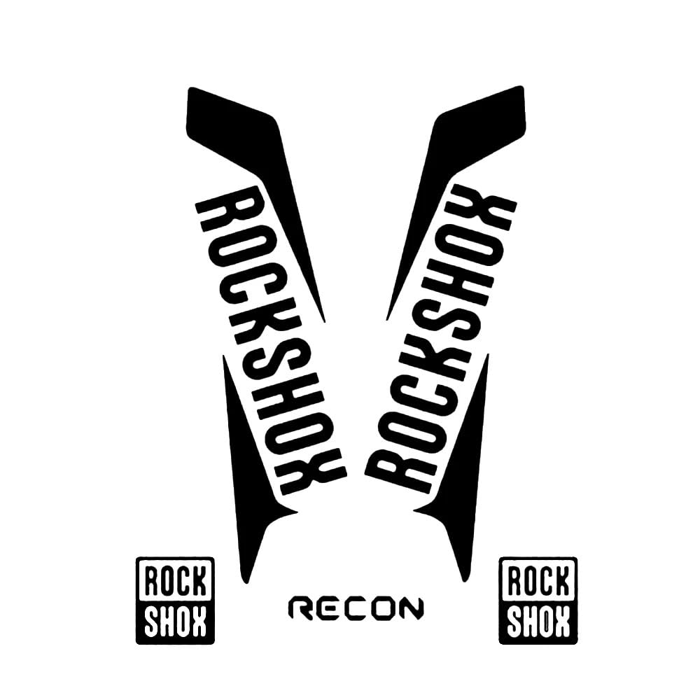 2024 New Rockshox Recon Style MTB Fork Decals - 18cm x 8cm Mountain Bike Stickers for Pike & Front Fork Decoration | Perfect for Bike Customization & Trail Riding Accessories