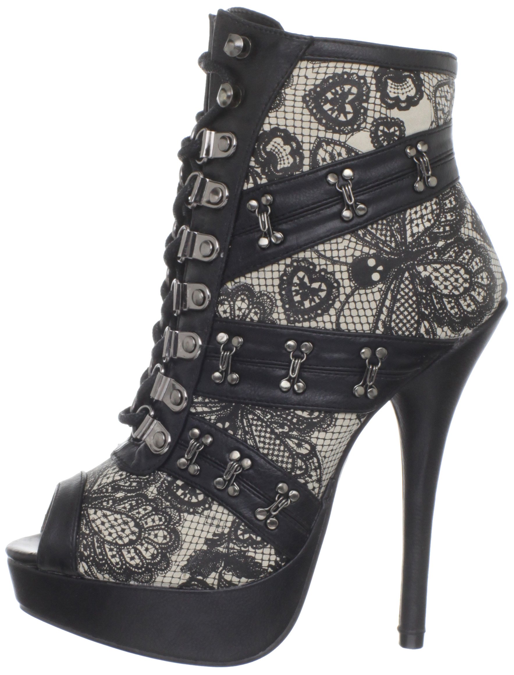 Iron Fist Women's Lovelace Ankle Boot - Stylish Punk Rock Booties for Women | Perfect for Concerts, Night Out & Alternative Fashion