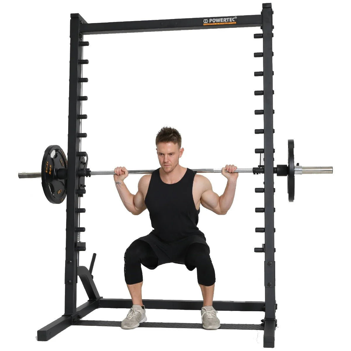 Powertec Roller Smith Machine WB RS19 - Heavy Duty Home Gym Equipment for Strength Training & Weight Lifting | Perfect for Home Workouts & Commercial Gyms