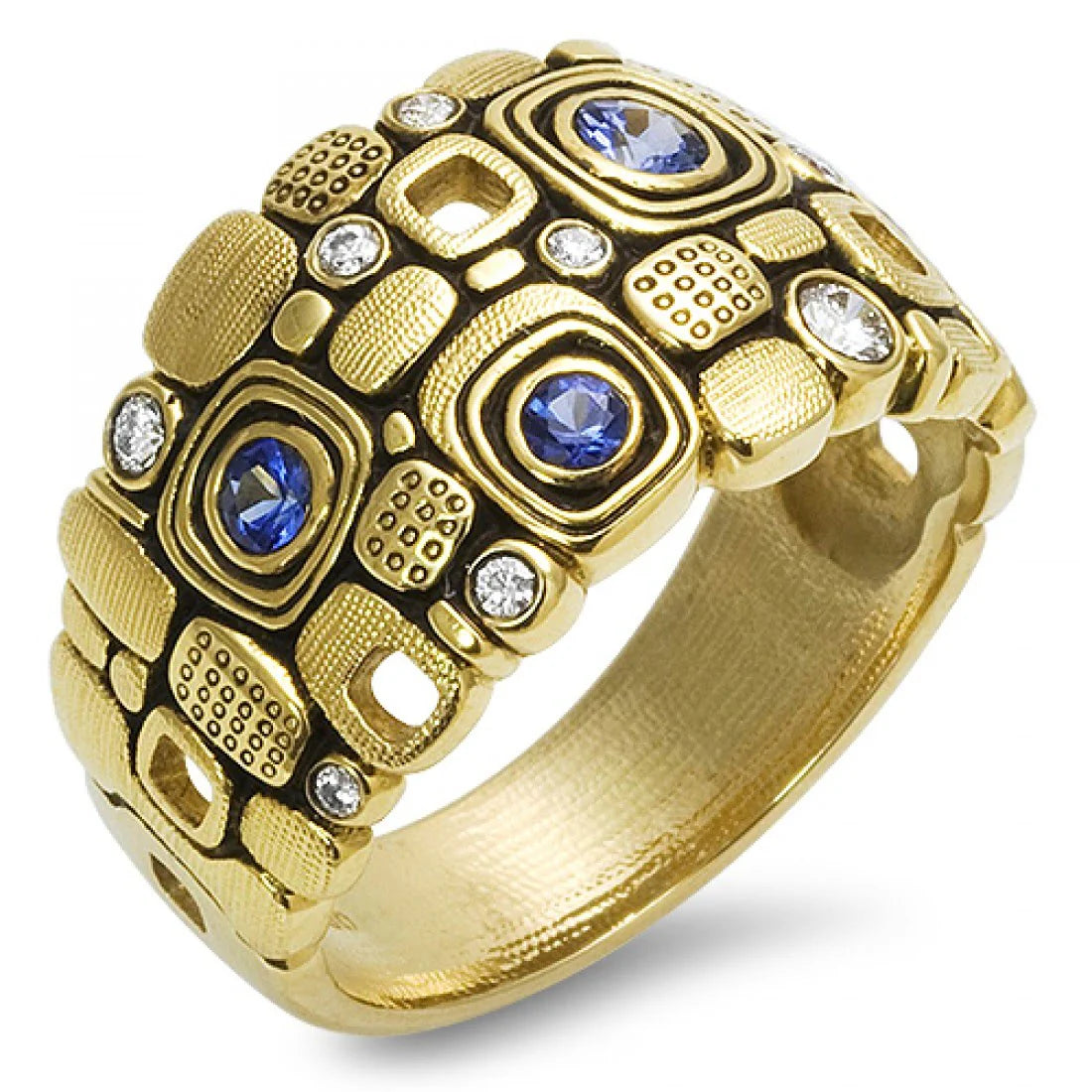 Alex Sepkus Little Windows Ring R 101RS – Elegant Sterling Silver Stackable Ring for Women, Perfect for Everyday Wear & Special Occasions