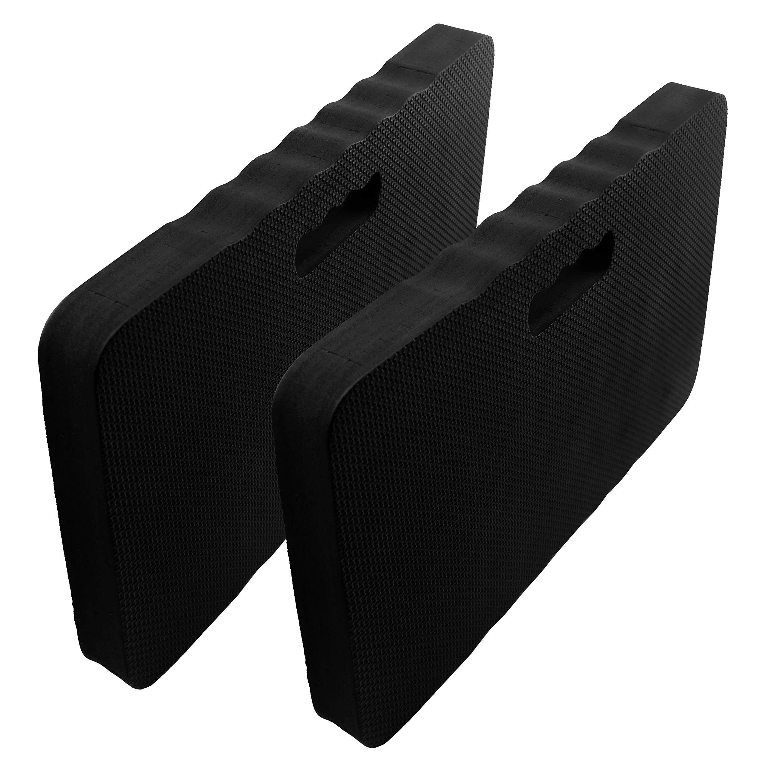 2pcs Premium Thick Kneeling Pad - 18x11 Inch Soft EVA Knee Pads for Gardening, Baby Bath & Floor Protection - Comfortable Outdoor Cushions for Women, Seniors & Kids - Ideal for Gardening, Bath Time & Home Cleaning (Black)