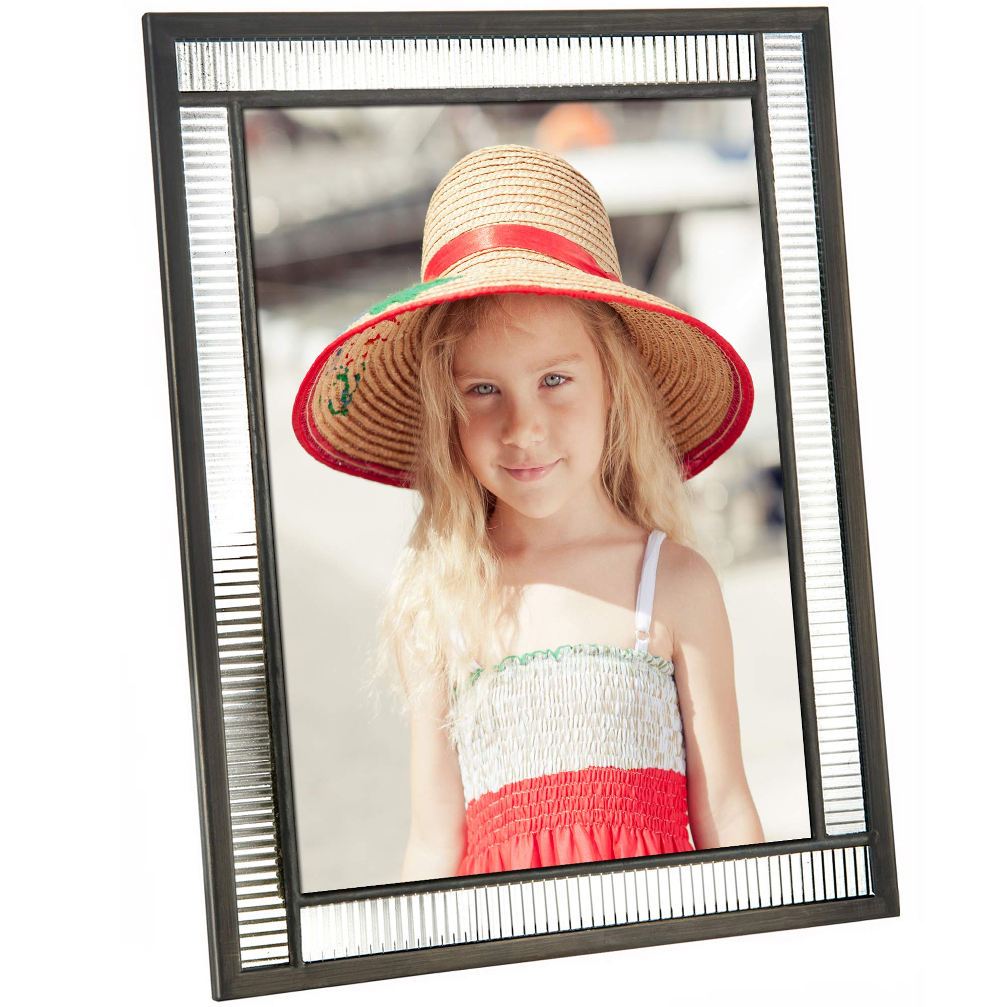 5x7 Picture Frames - Clear Glass Tabletop Display for Home & Office Decor | Perfect for Weddings, Graduations & Family Photos