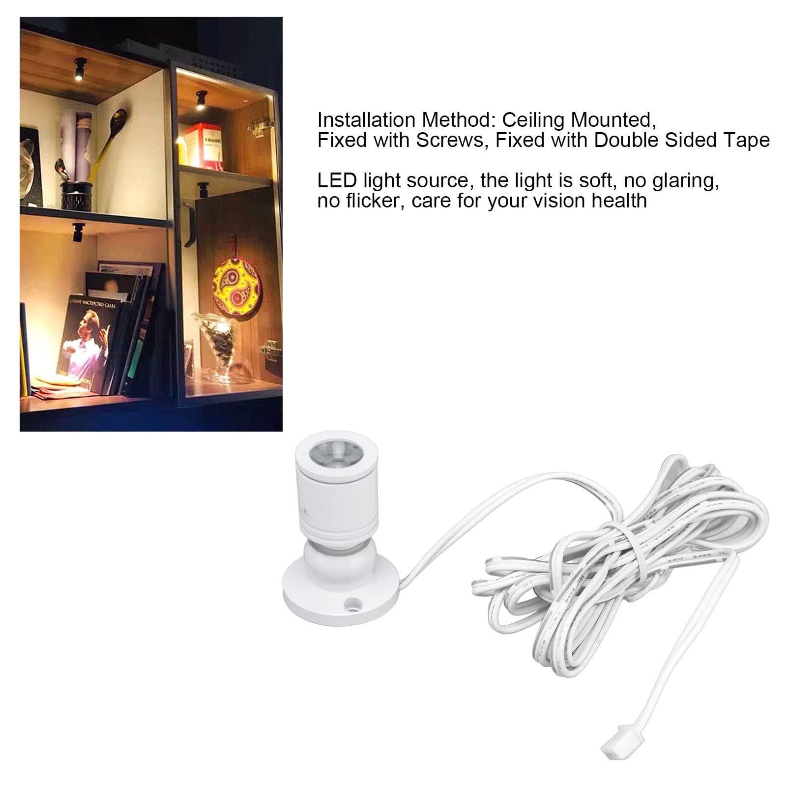 LED Under Cabinet Lighting - 6-Pack Dimmable LED Showcase Lights for Kitchen, Display Cabinets & Exhibition Halls - Perfect for Home, Retail & Commercial Use